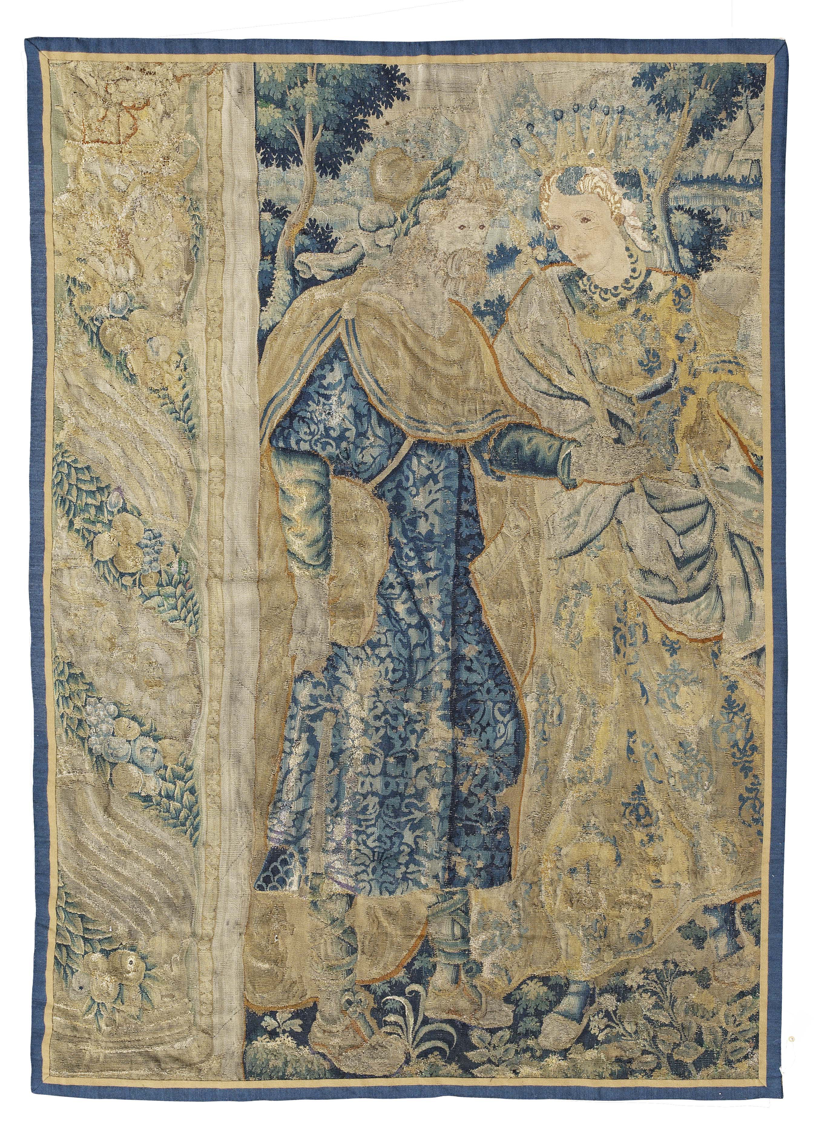 FLEMISH 'HISTORICAL' TAPESTRY PANEL
