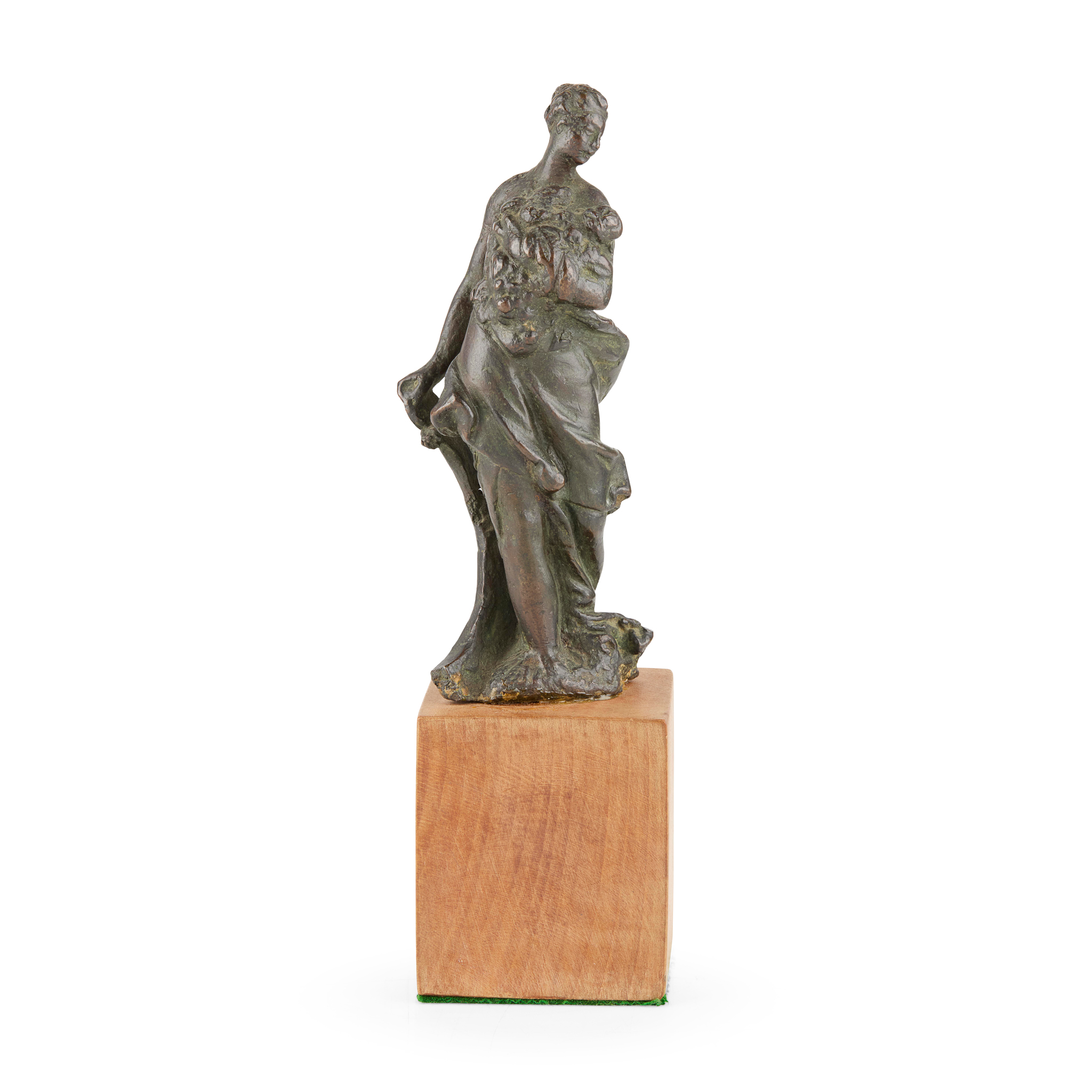 VENETIAN BRONZE FIGURE ALLEGORICAL FIGURE OF ABUNDANCE