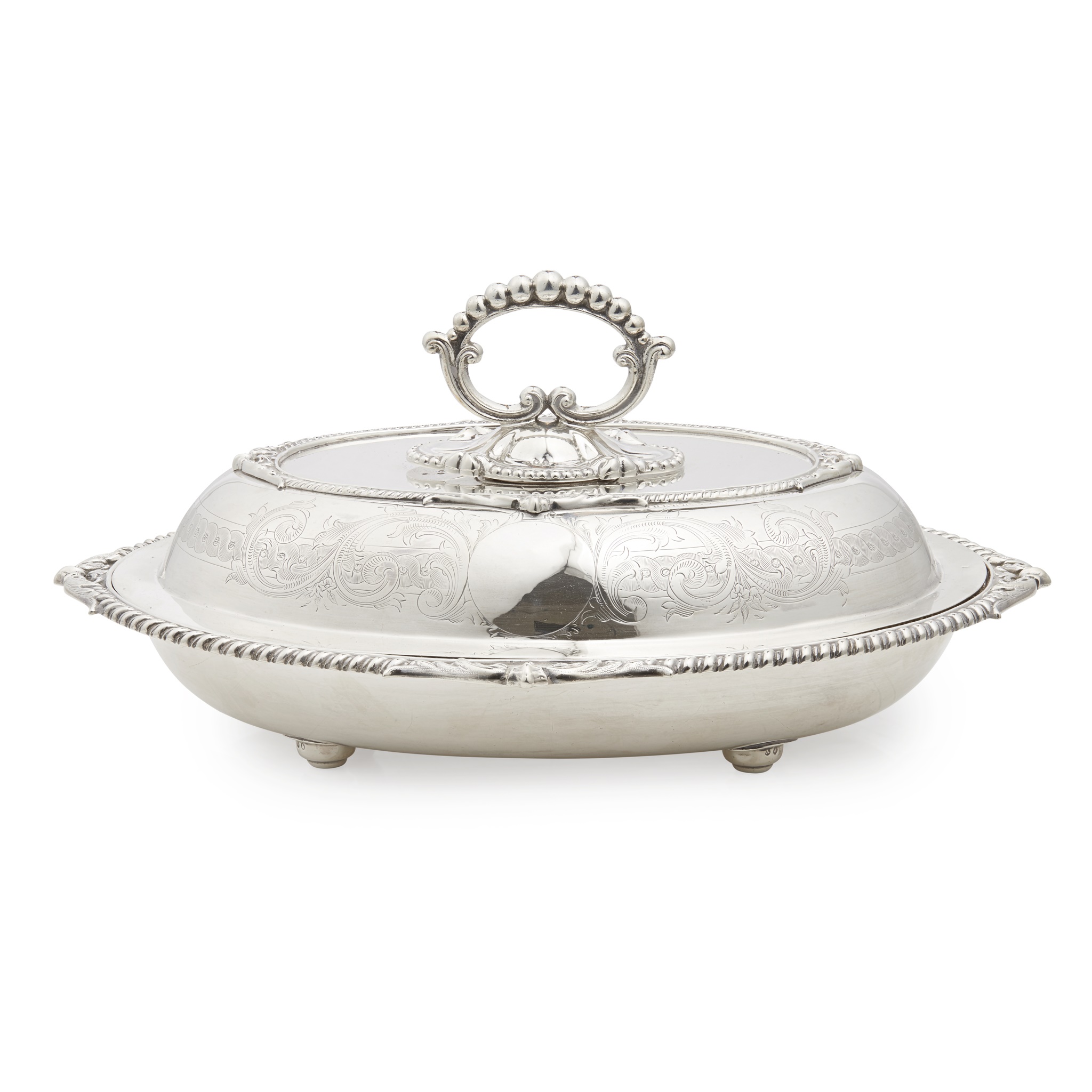 A Victorian entrée dish and cover