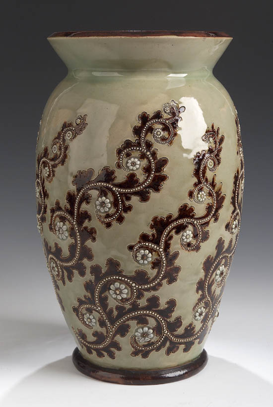 A large Doulton Lambeth stoneware vase
