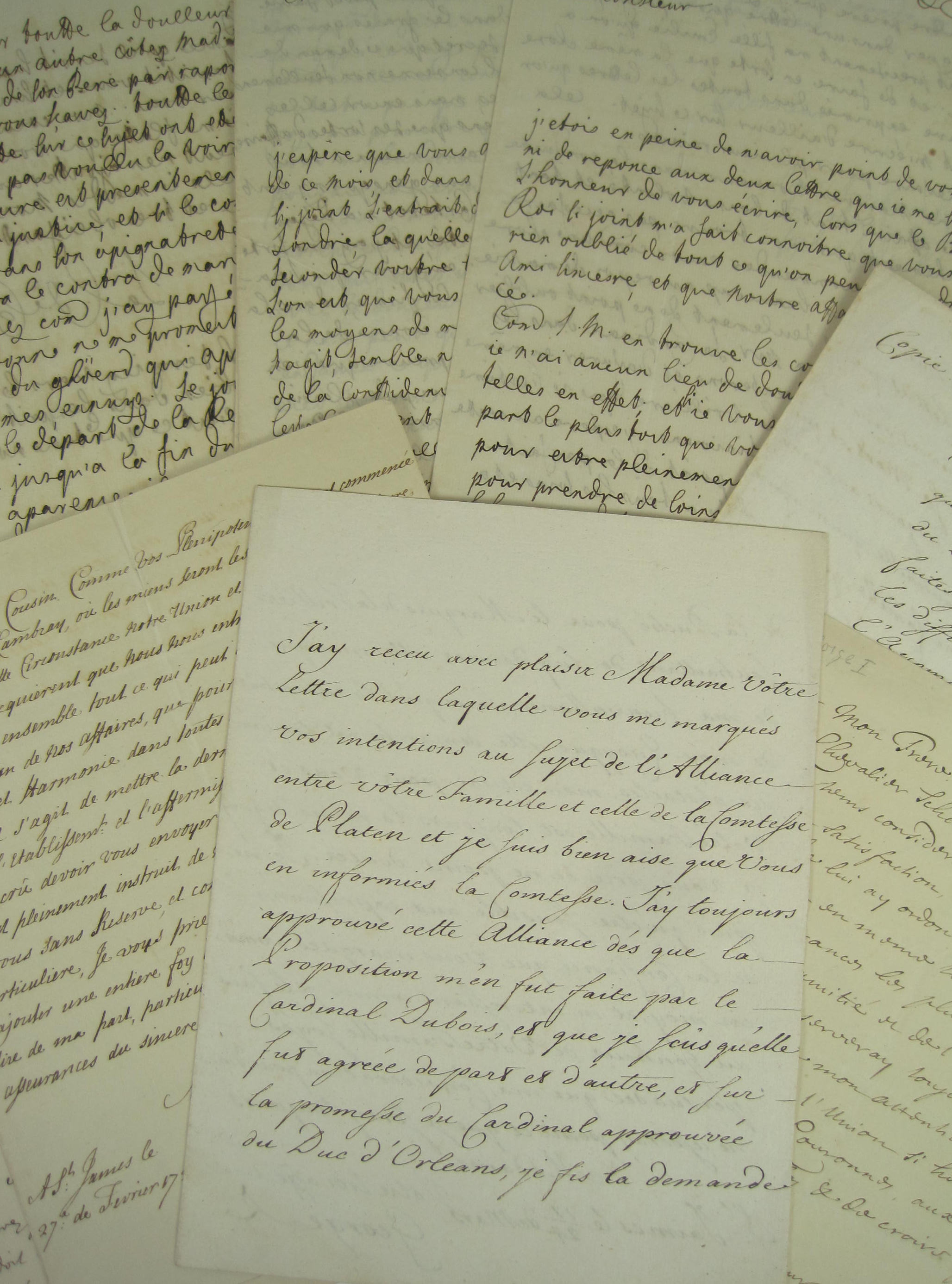 George I, King of Great Britain, Sir Luke Schaub, the Comtesse de Platen, Robert Walpole