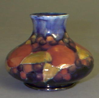 A miniature Moorcroft baluster vase