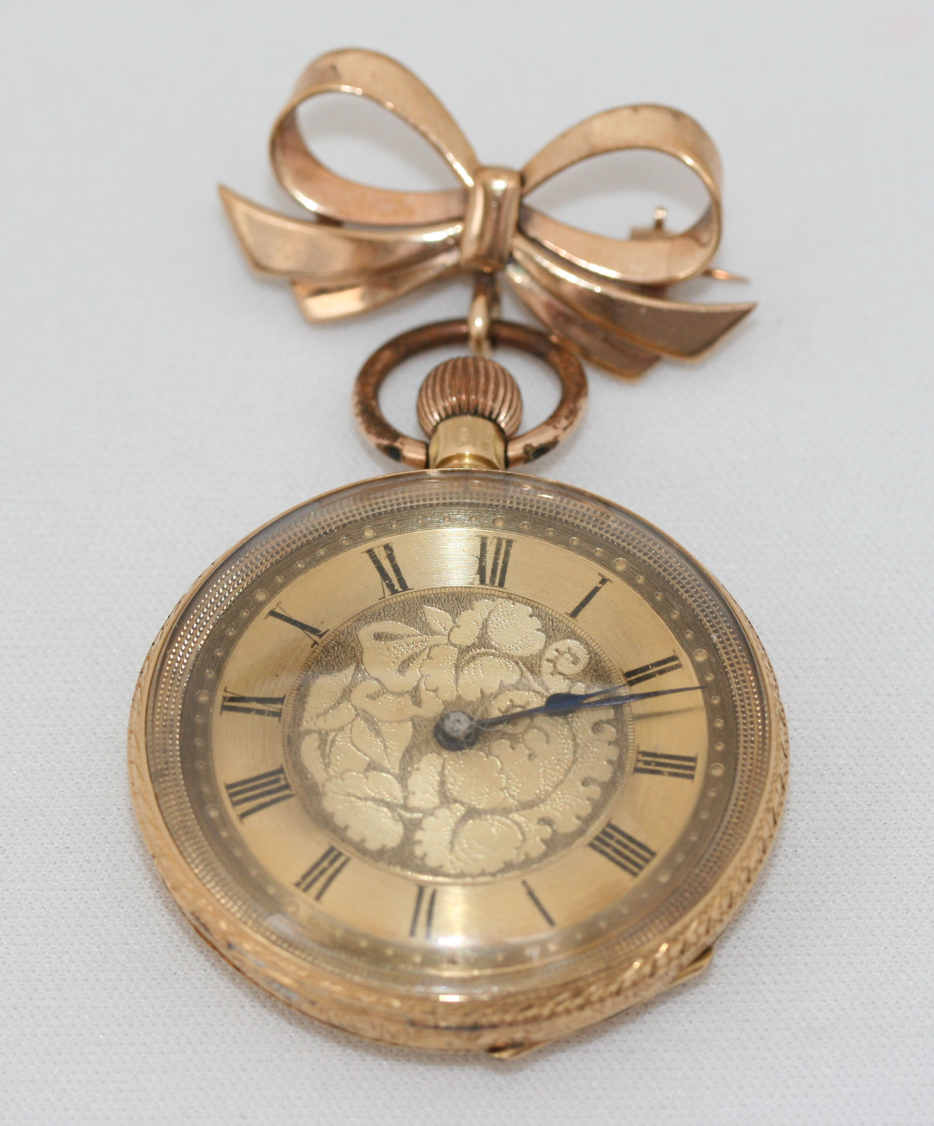 A continental lady's fob watch