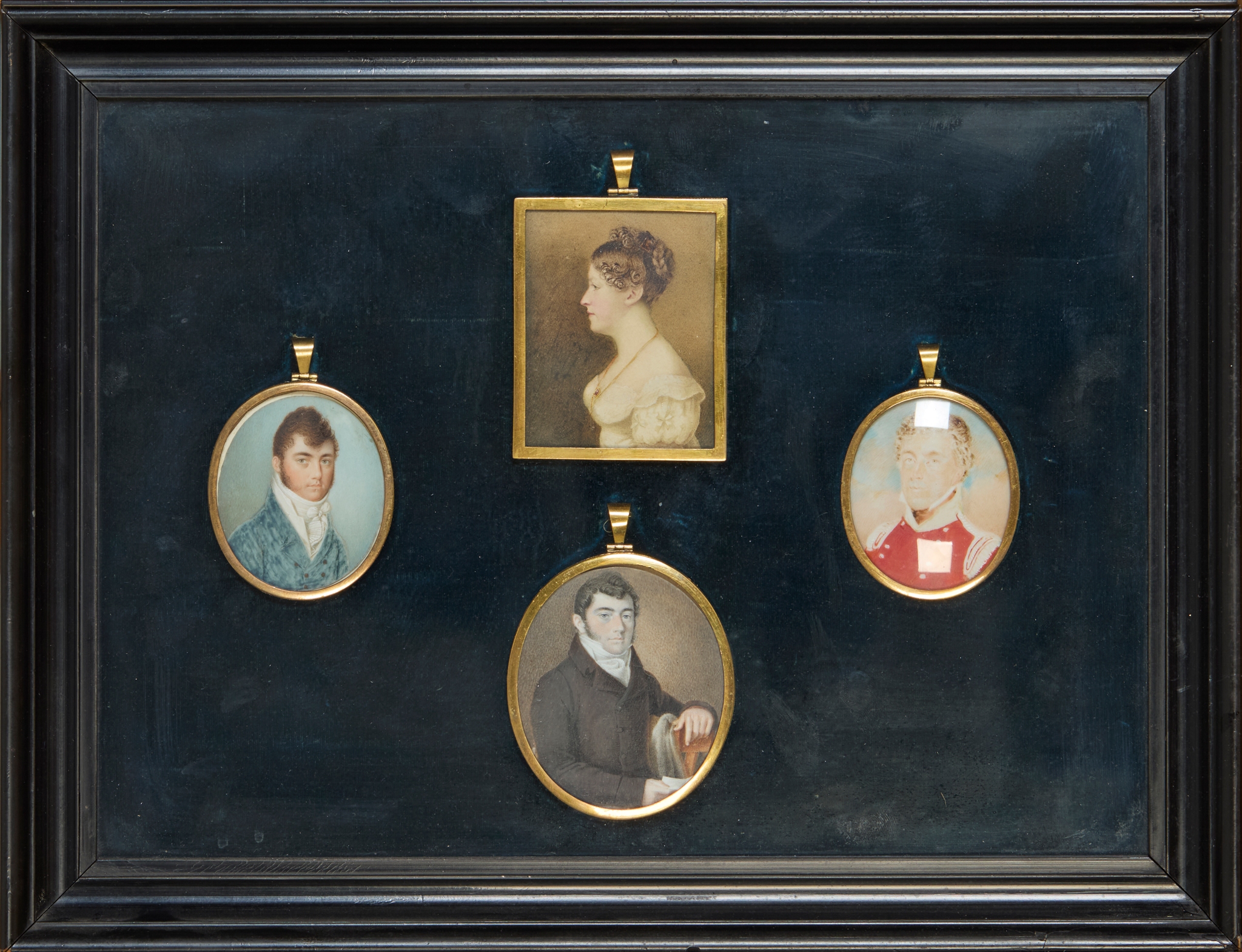 GROUP OF RELATED PORTRAIT MINIATURES, SIBLINGS OF THE CROCKAT FAMILY, LEITH