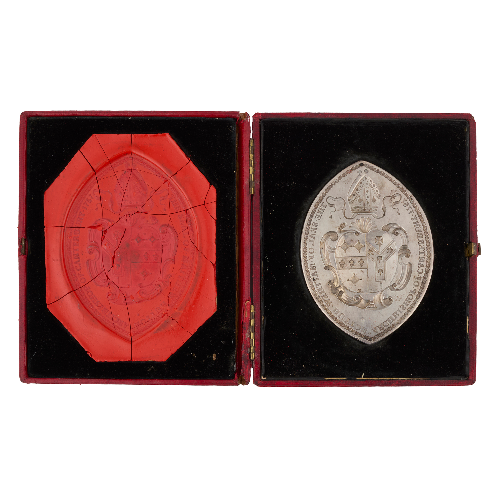 ARCHBISHOP OF CANTERBURY - A FINE MID EIGHTEEN CENTURY SILVER SEAL