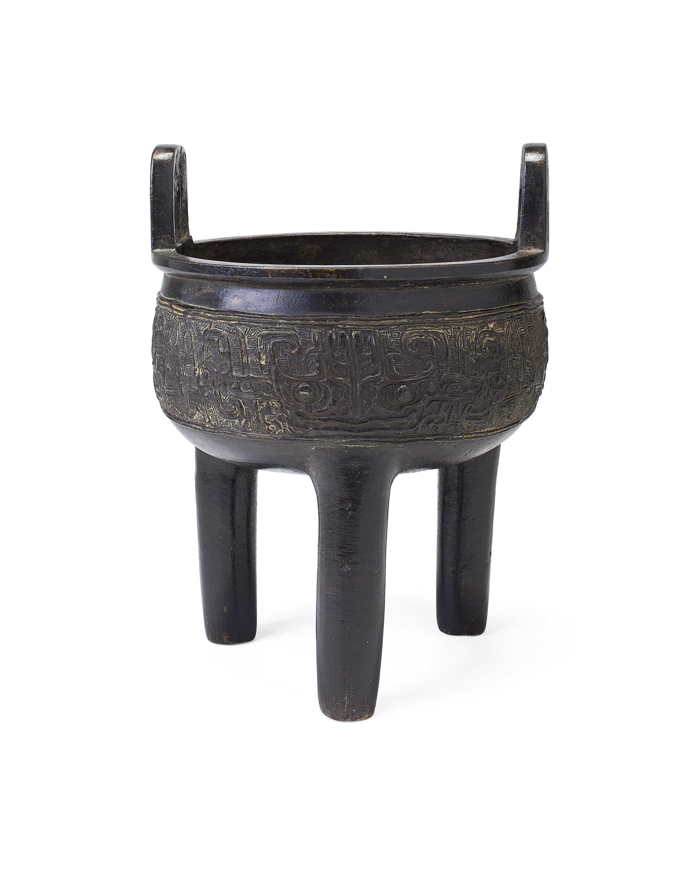 CHINESE BRONZE JUYI INCENSE BURNER