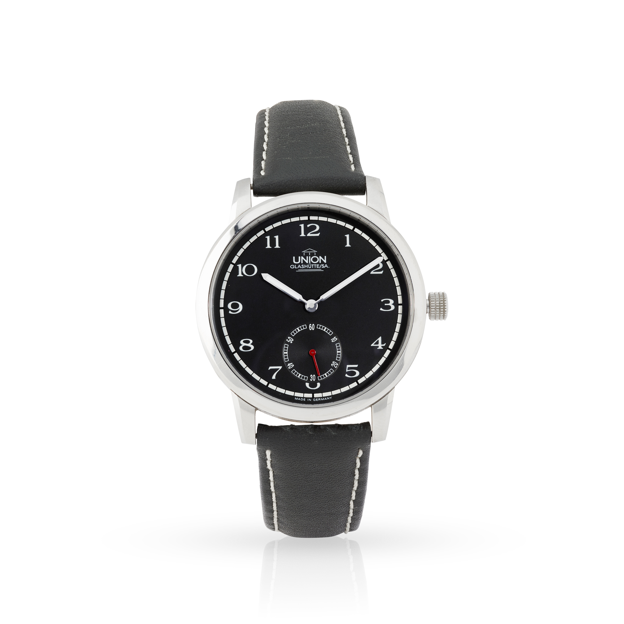 Union, Glashütte. A stainless steel self-winding limited-edition wristwatch