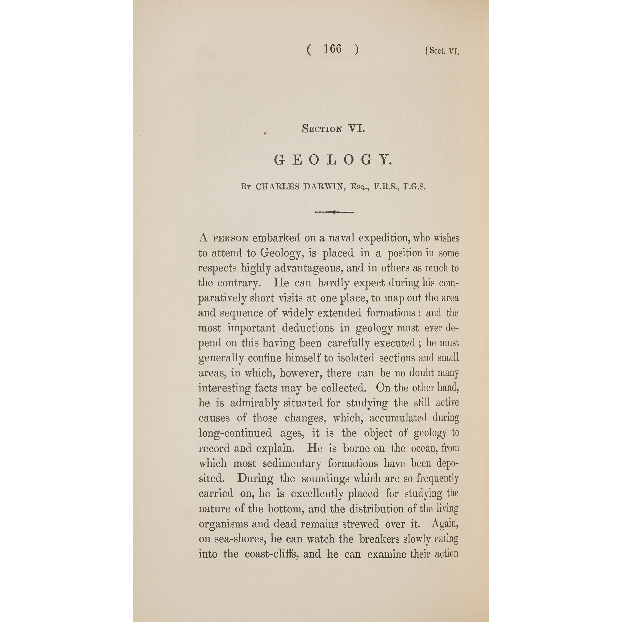 Herschel, Sir John F.W., editor - including Charles Darwin