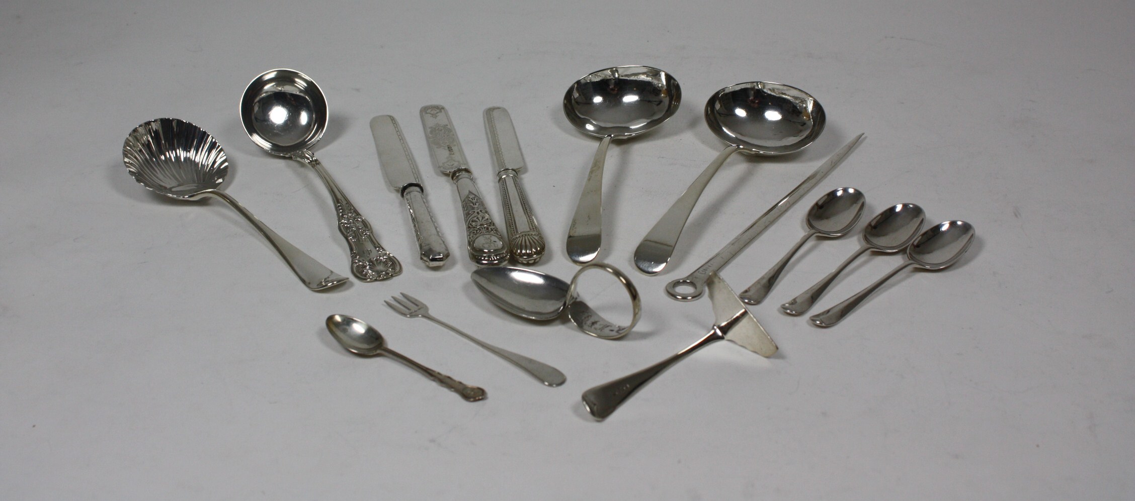 A group of flatware