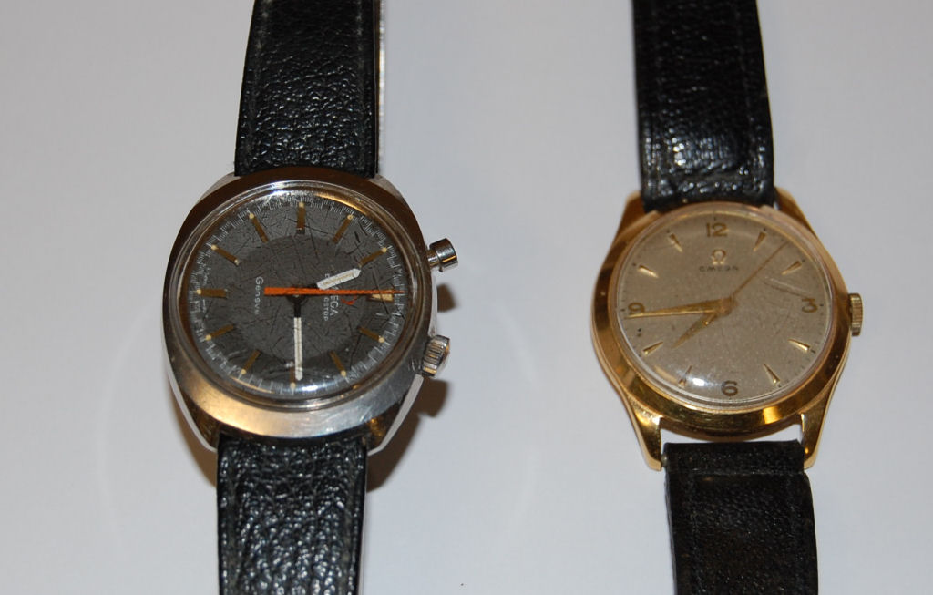 OMEGA - A gent's 18ct gold cased wrist watch