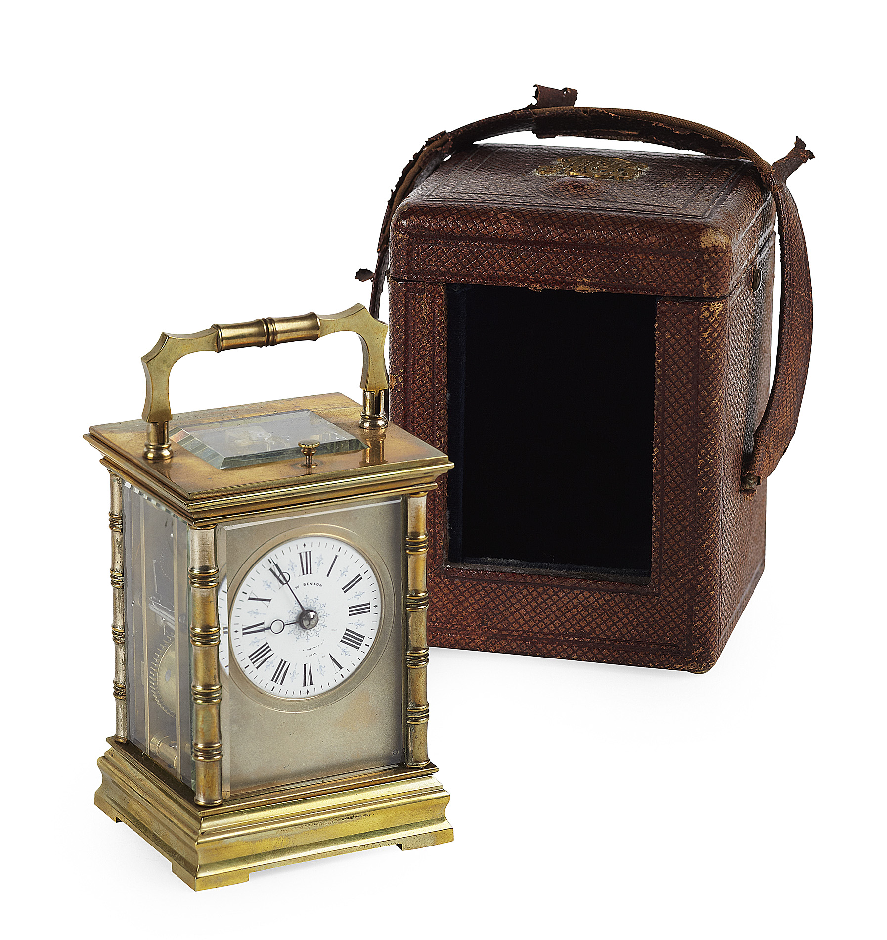 FRENCH BRASS CARRIAGE CLOCK
