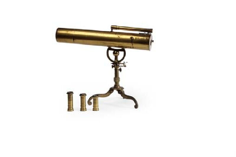 A 19th century brass 4" reflecting telescope By Henry Pyefinch, of London