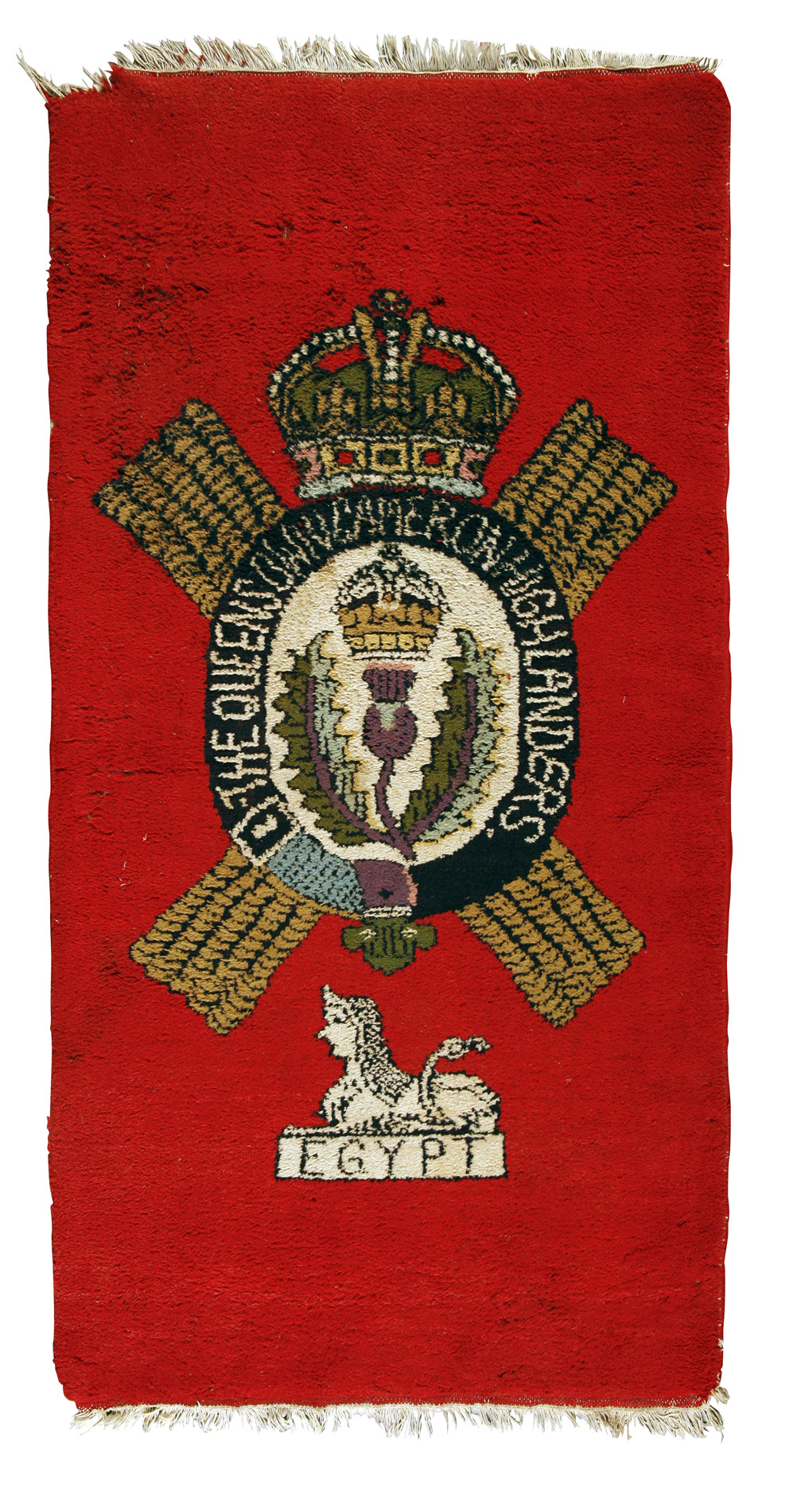 MILITARY INTEREST: QUEENS OWN CAMERON HIGHLANDERS RUG