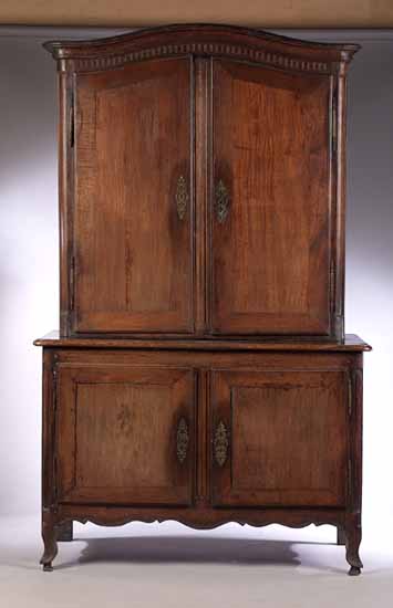 An 18th century French provincial oak press