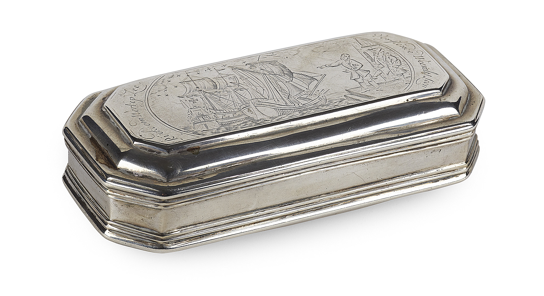 DUTCH SILVER TOBACCO BOX
