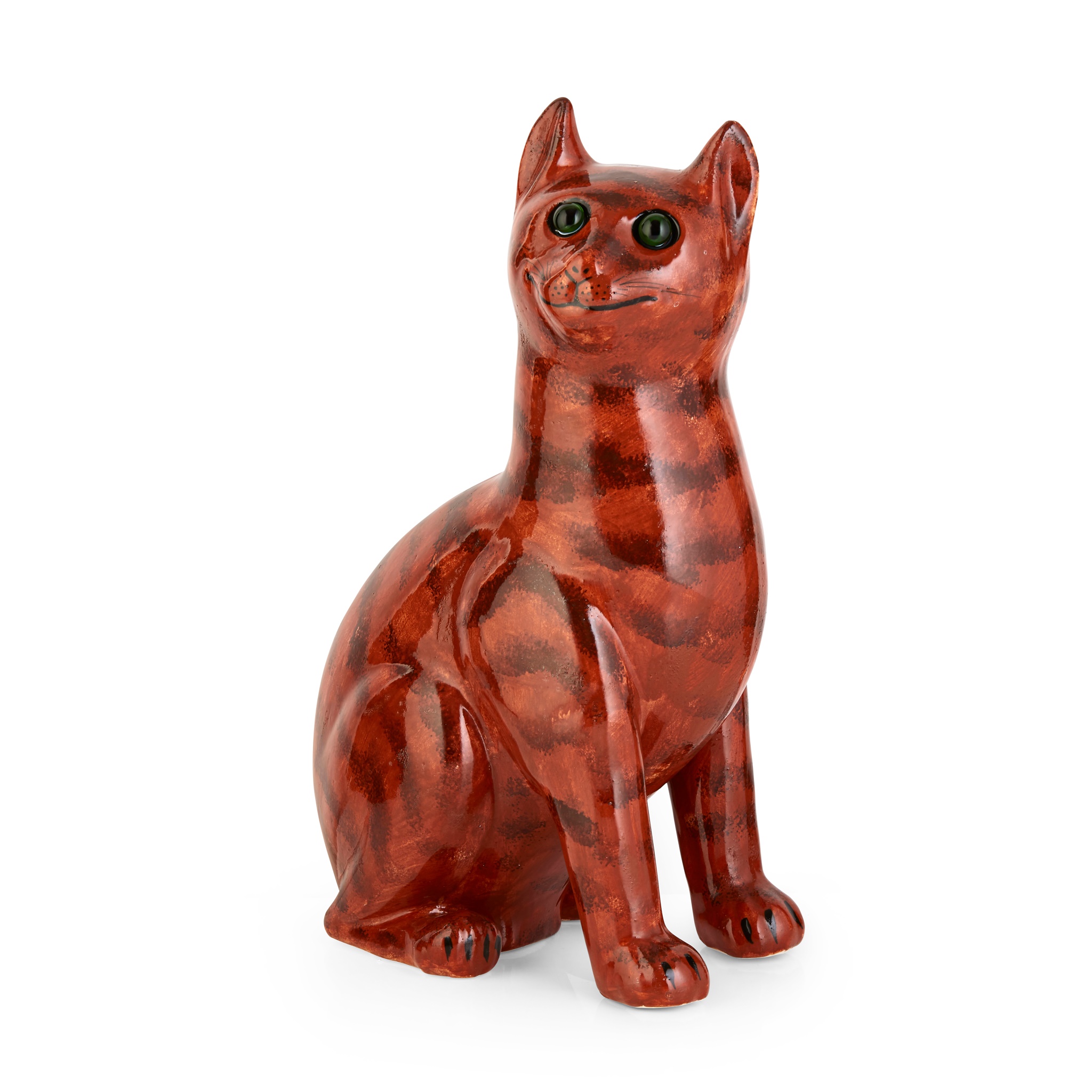 A LARGE AND RARE WEMYSS WARE MARMALADE CAT