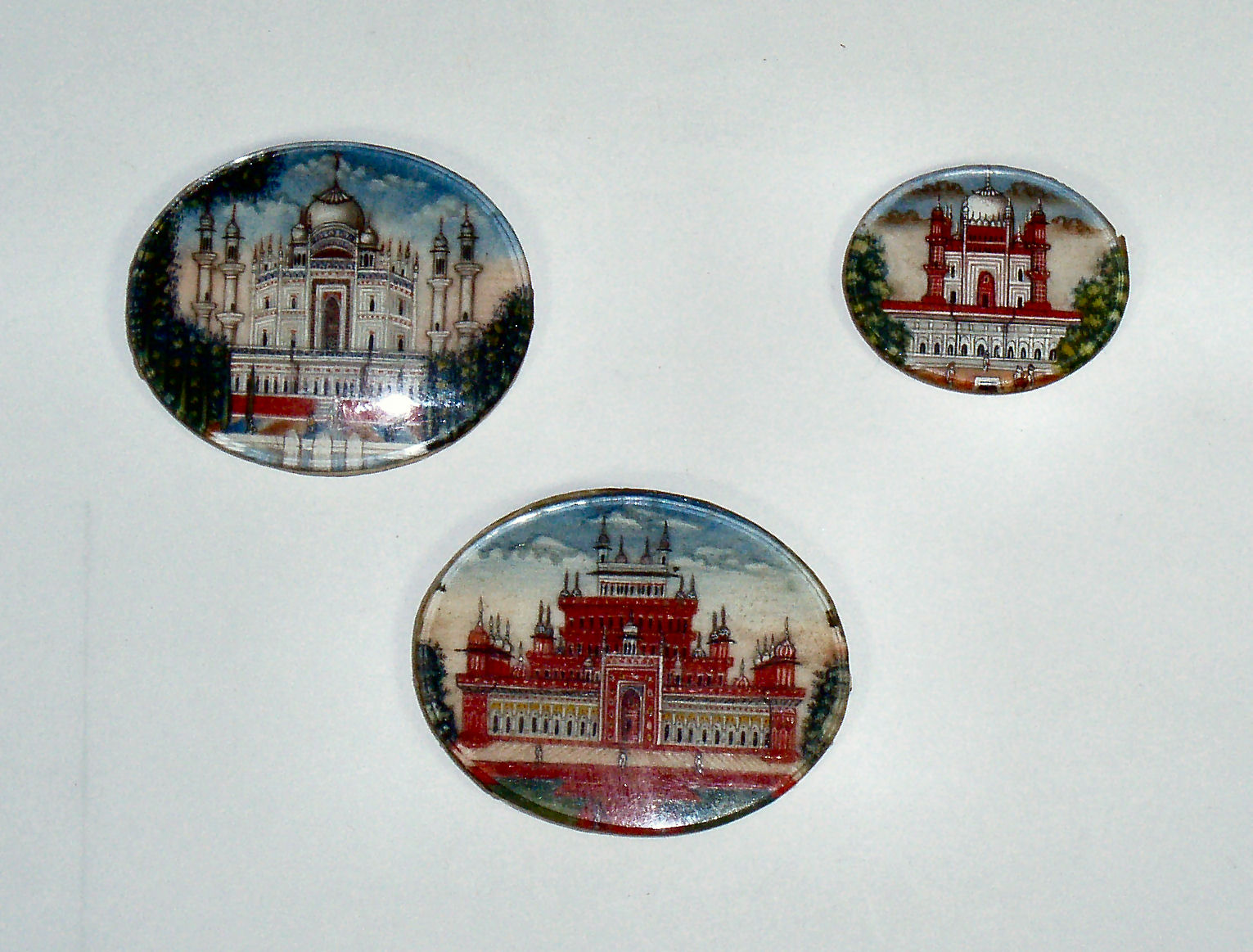 A group of three Persian miniatures