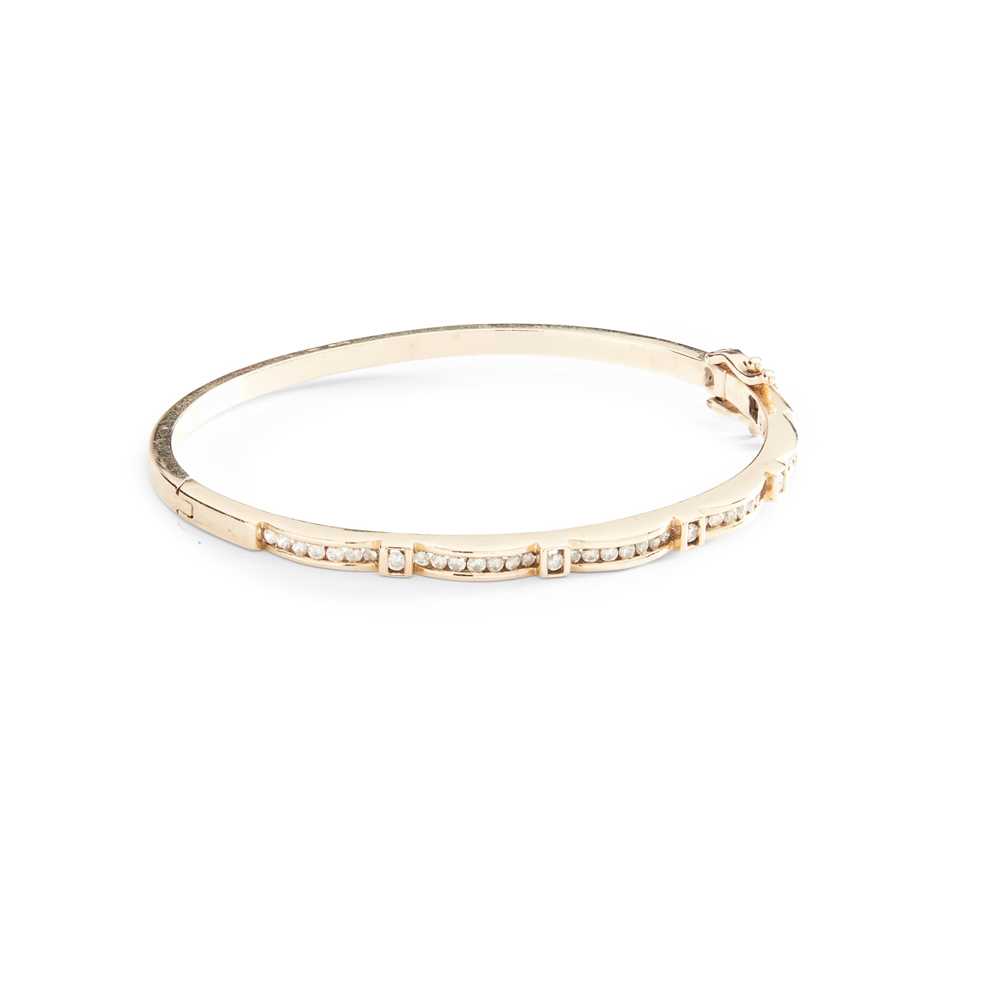 A diamond bangle