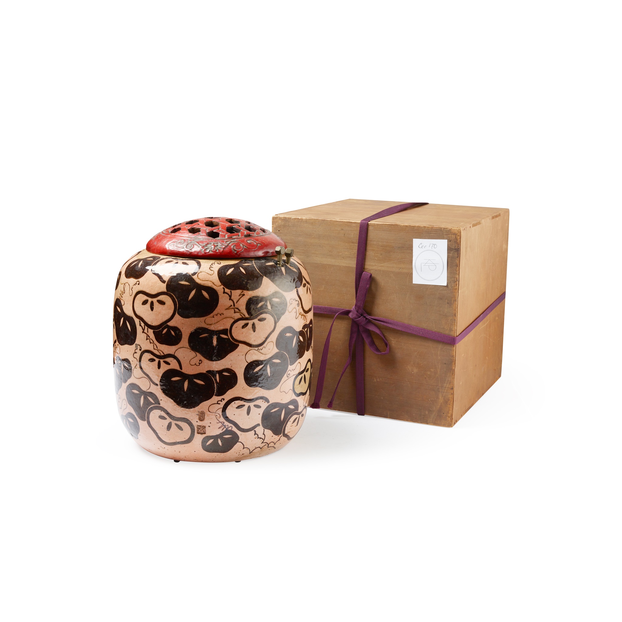 OTOWA EARTHENWARE BRAZIER, SHURO