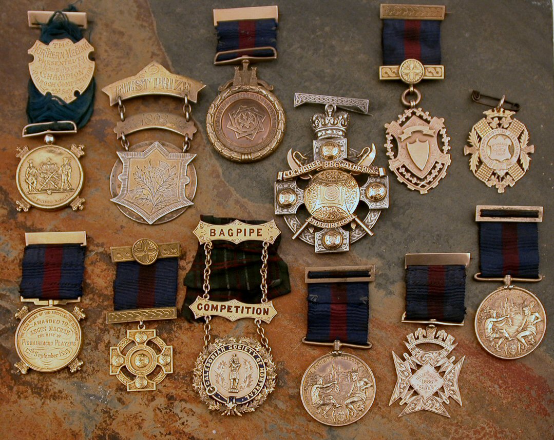 Angus MacRae - An interesting group of piping medals -