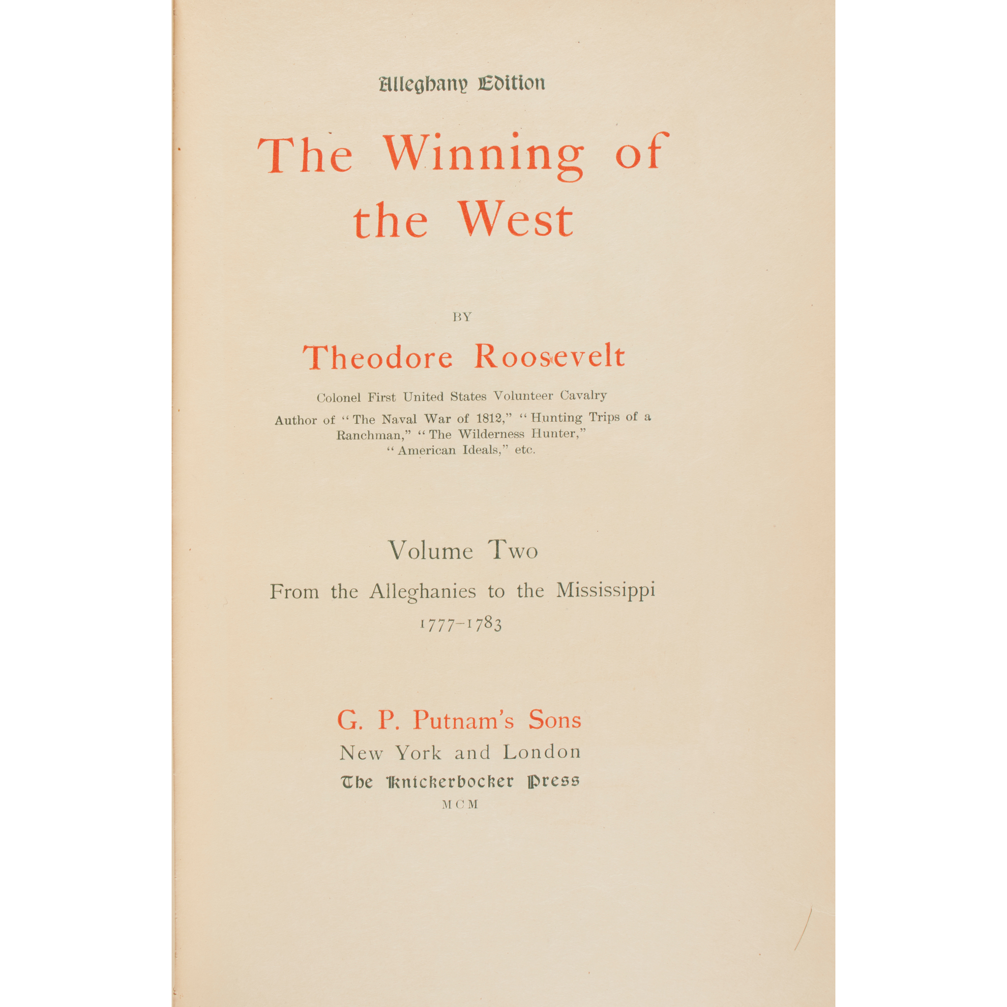 Roosevelt, Theodore