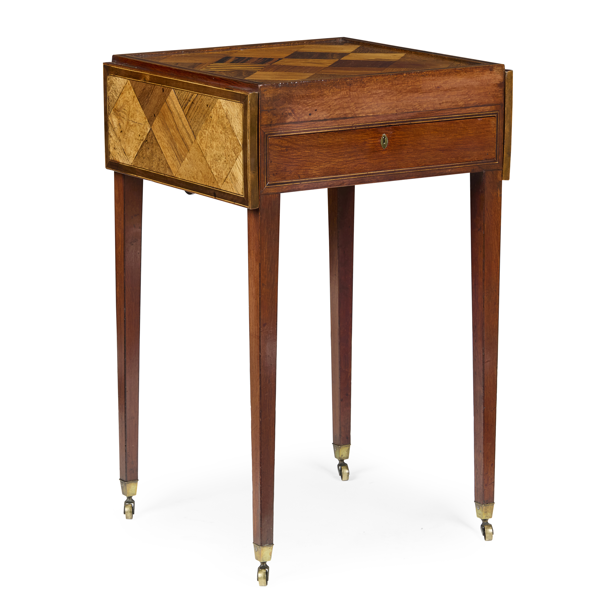 LATE GEORGE III SPECIMEN WOOD GAMES TABLE