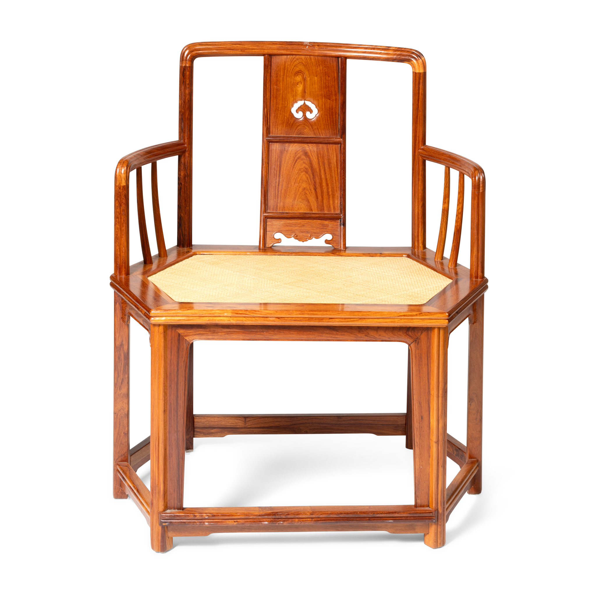 CHINESE HUANGHUALI HEXAGONAL CHAIR