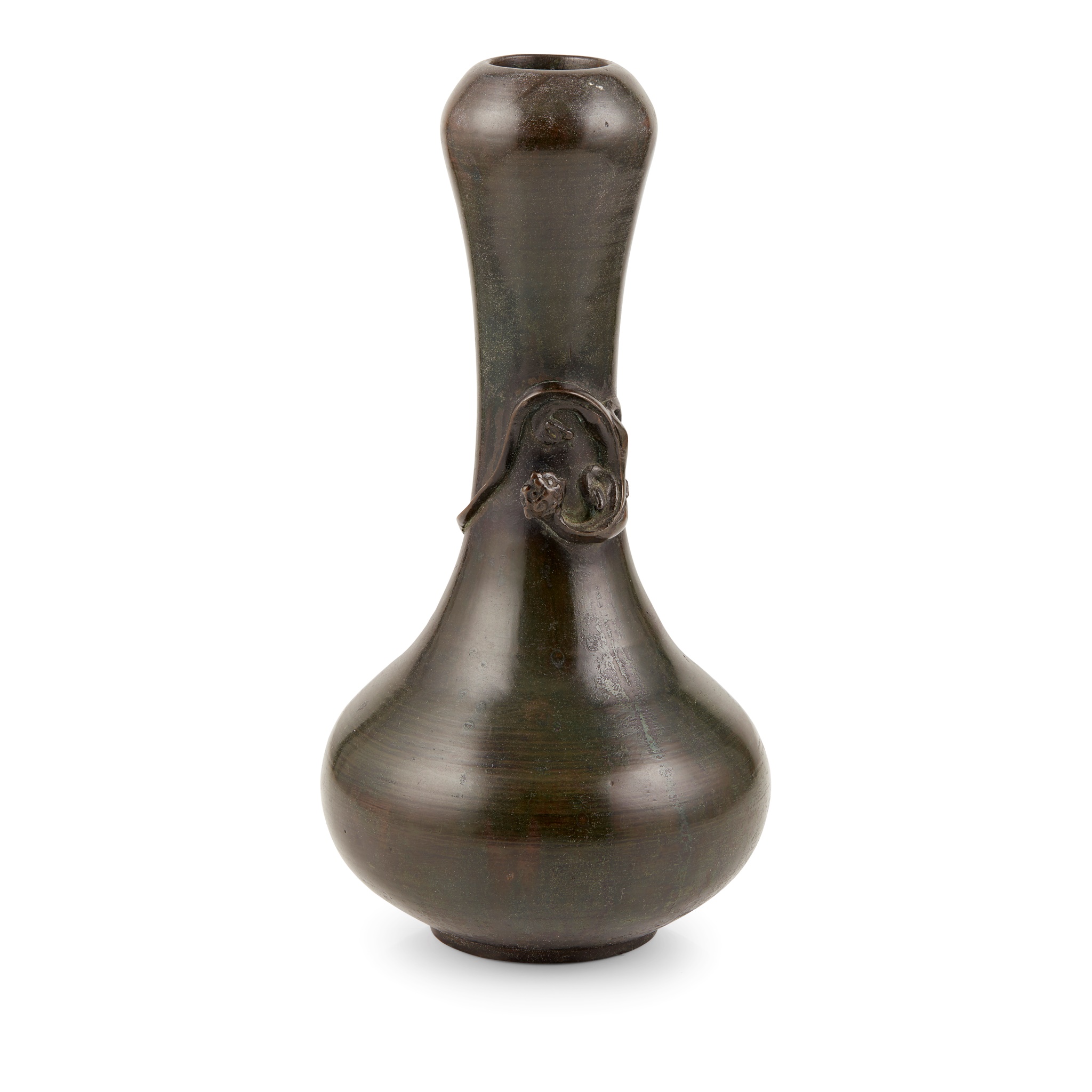 BRONZE 'CHI DRAGON' GARLIC HEAD VASE