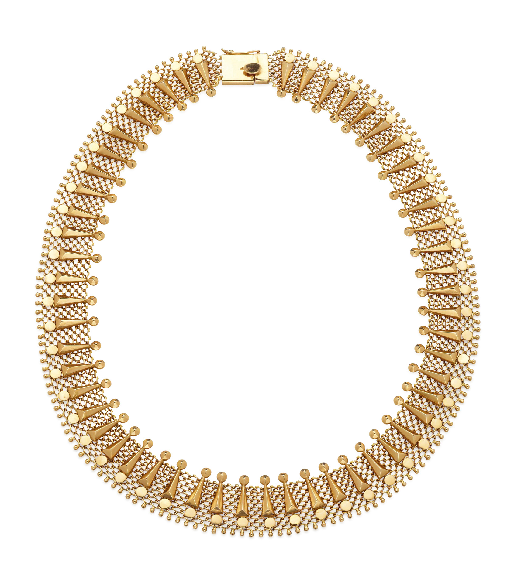 A modern collar necklace