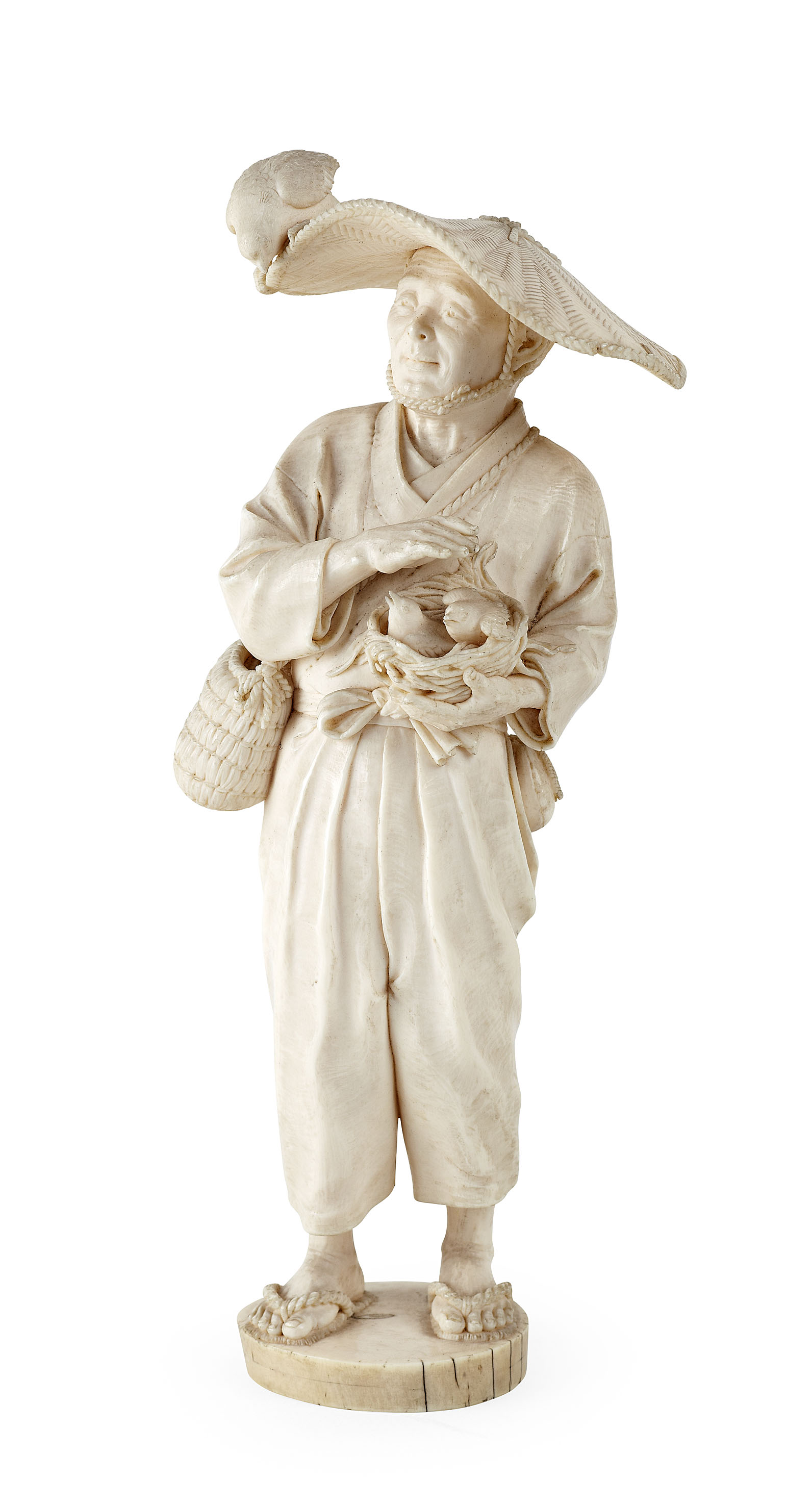 JAPANESE CARVED IVORY OKIMONO