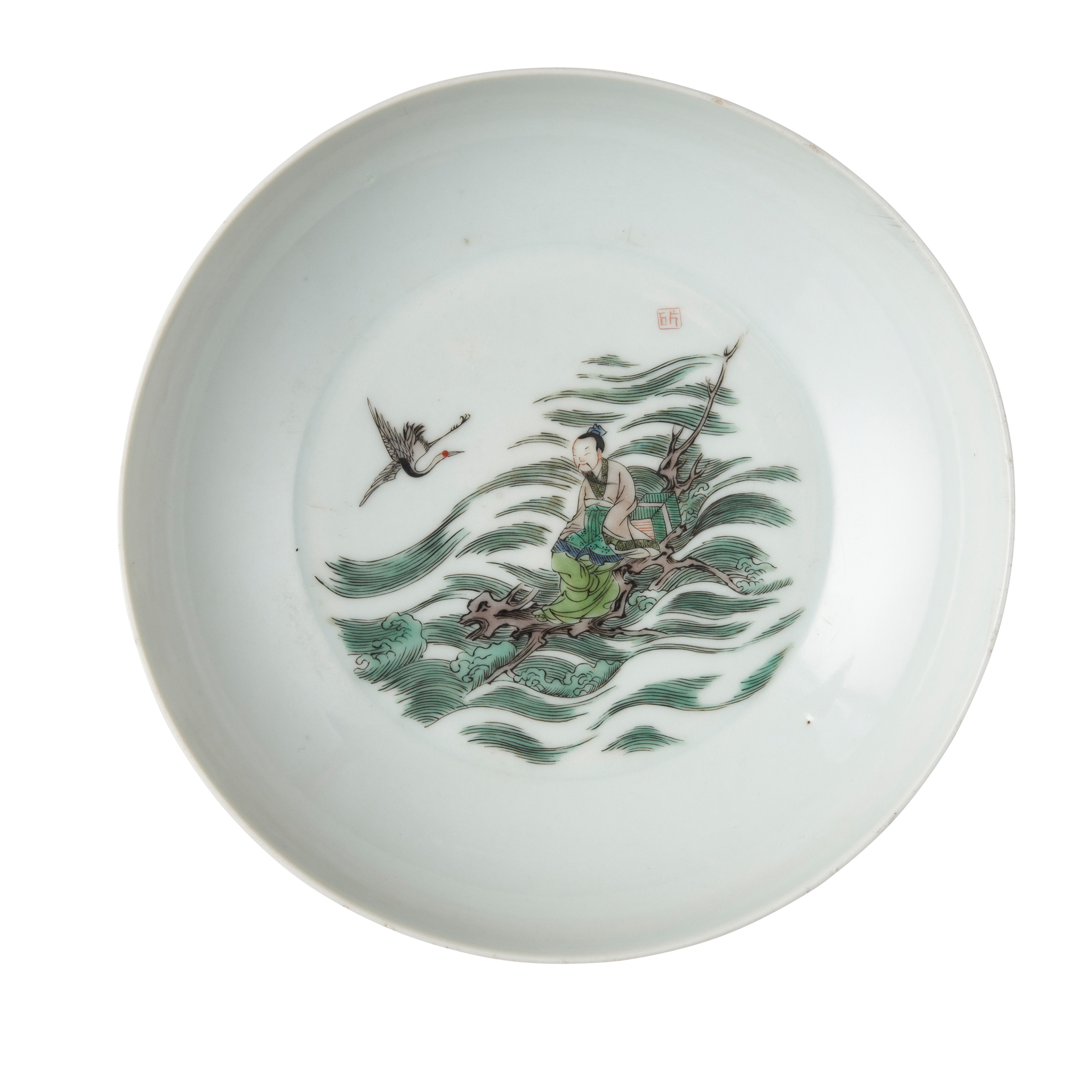 FAMILLE VERTE 'IMMORTAL' PLATE