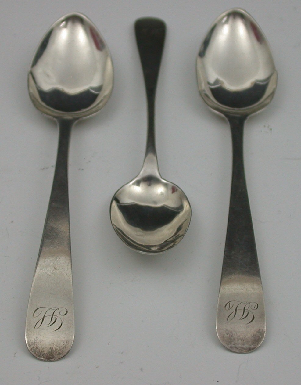 BANFF or ELGIN - a Scottish provincial pair of Old English pattern teaspoons,