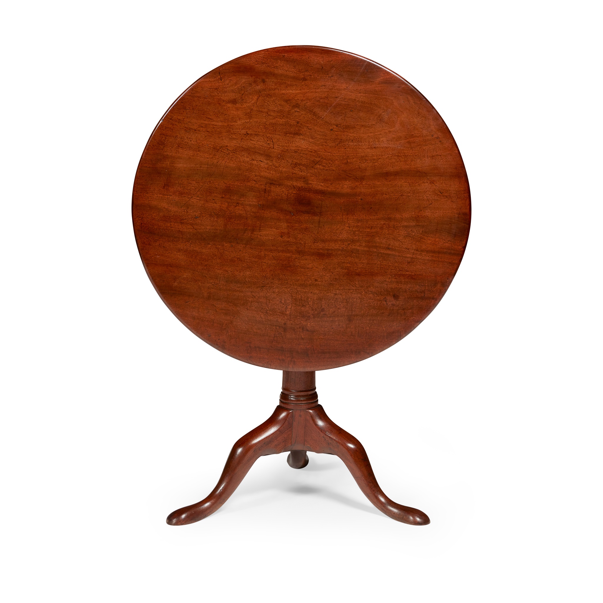 GEORGE III MAHOGANY TEA TABLE