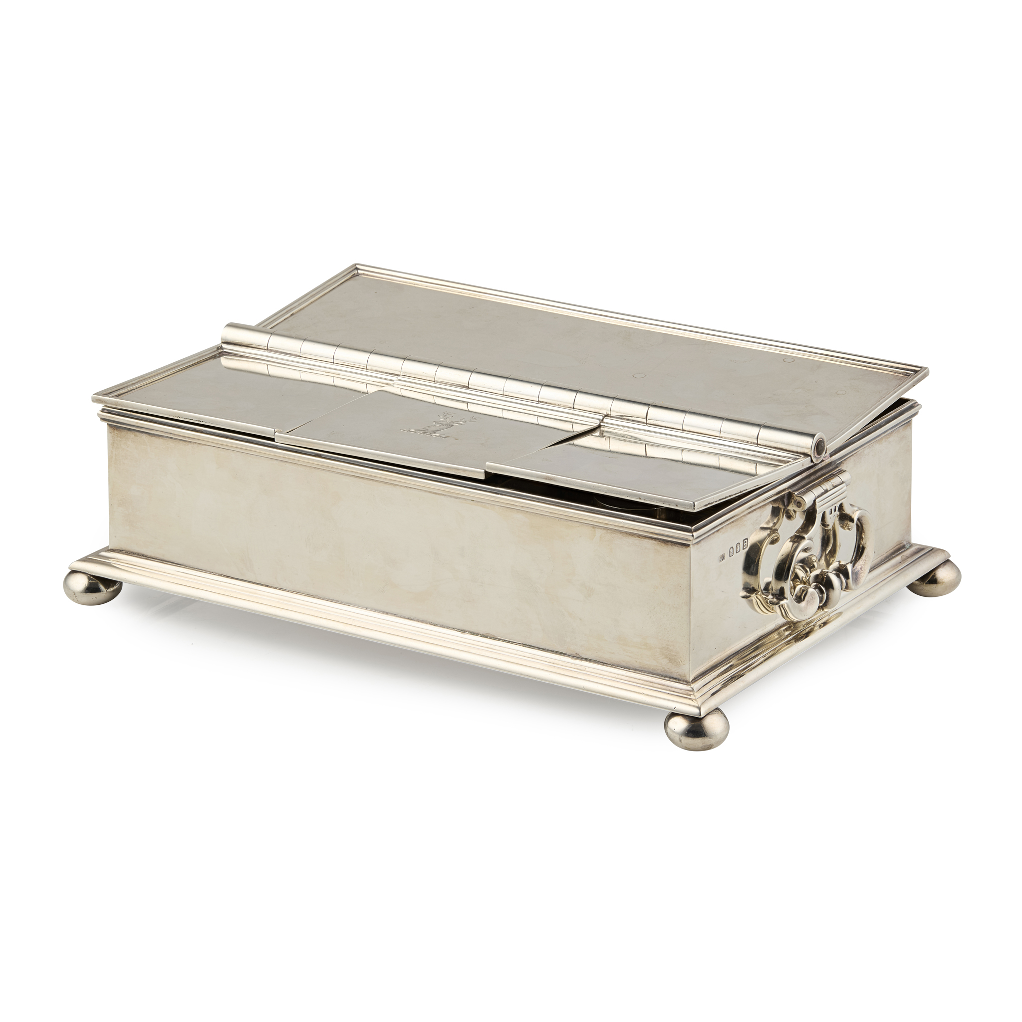 A 1930s BRITTANIA STANDARD TREASURY INKSTAND