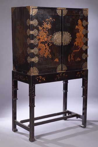 A 19th century lacquer chest,