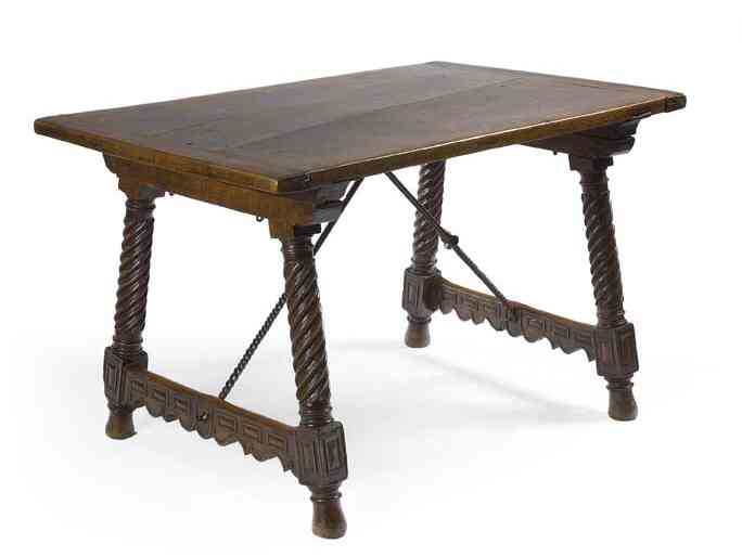A 17th century Spanish walnut refectory table