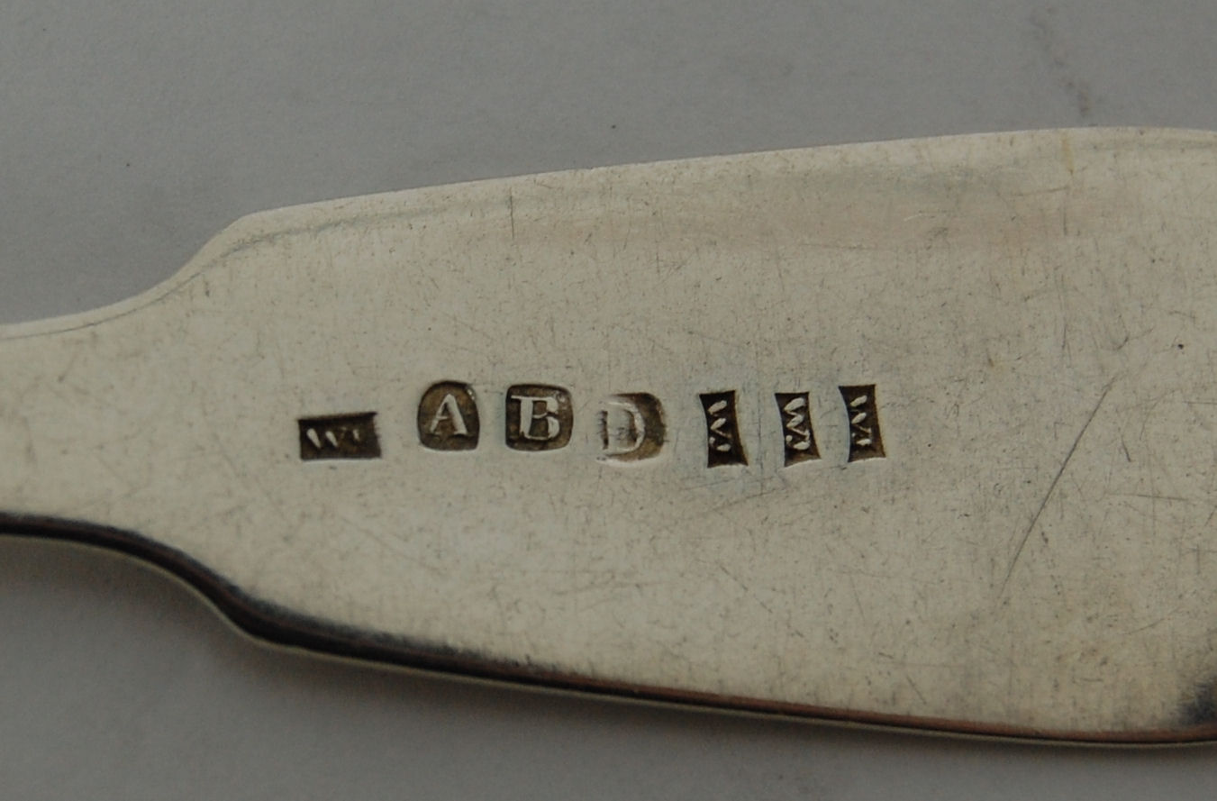 Aberdeen - a set of six Scottish provincial tablespoon