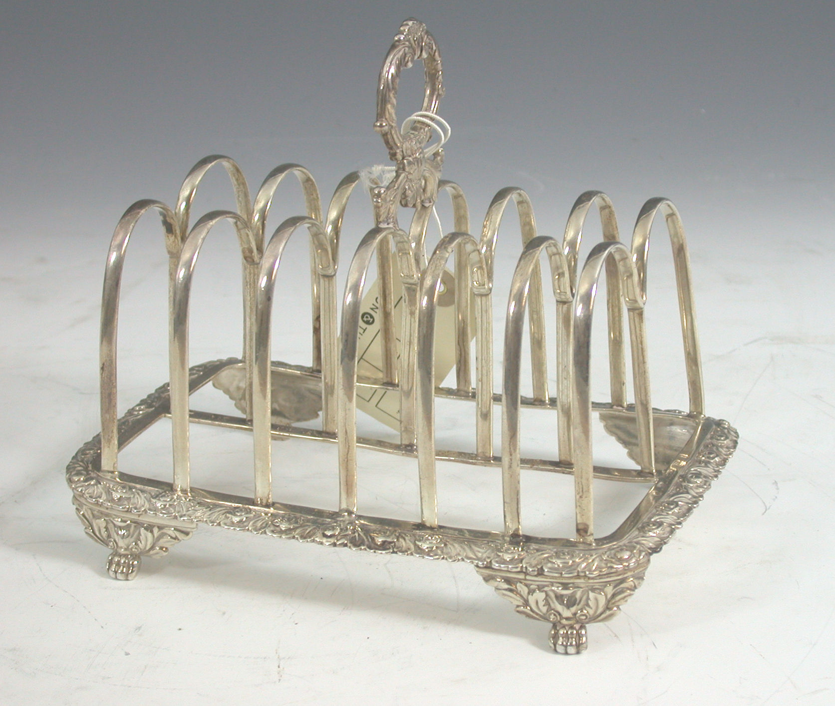 A Regency Scottish six division toast rack,