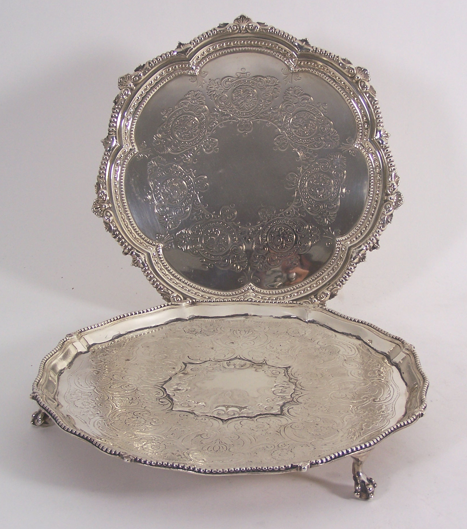 A George III salver,