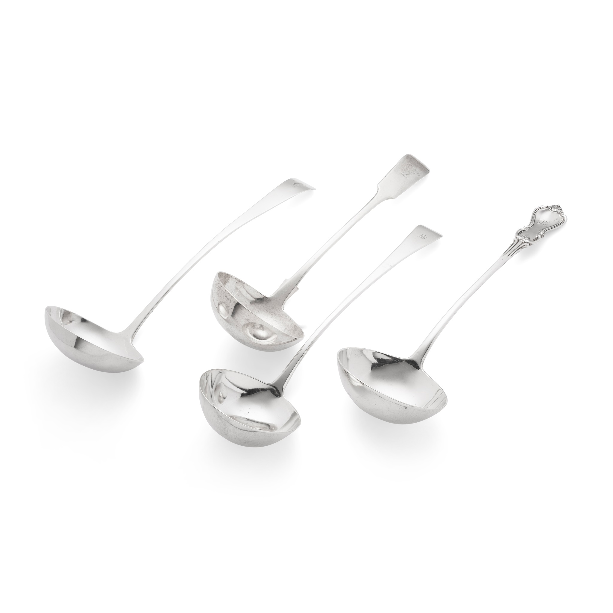 A George III soup ladle