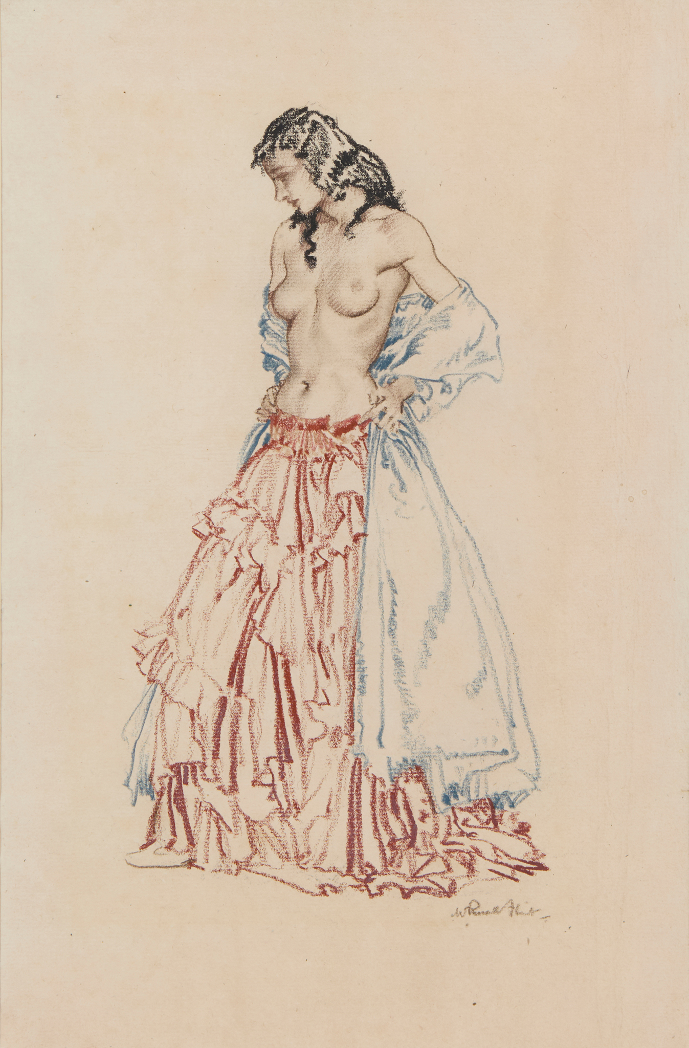 SIR WILLIAM RUSSELL FLINT P.R.A., P.R.W.S., R.S.W., R.O.I., R.E. (SCOTTISH 1880-1969)