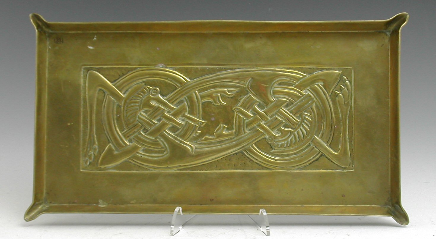 A Scottish brass tray, by Mary R. Henderson,