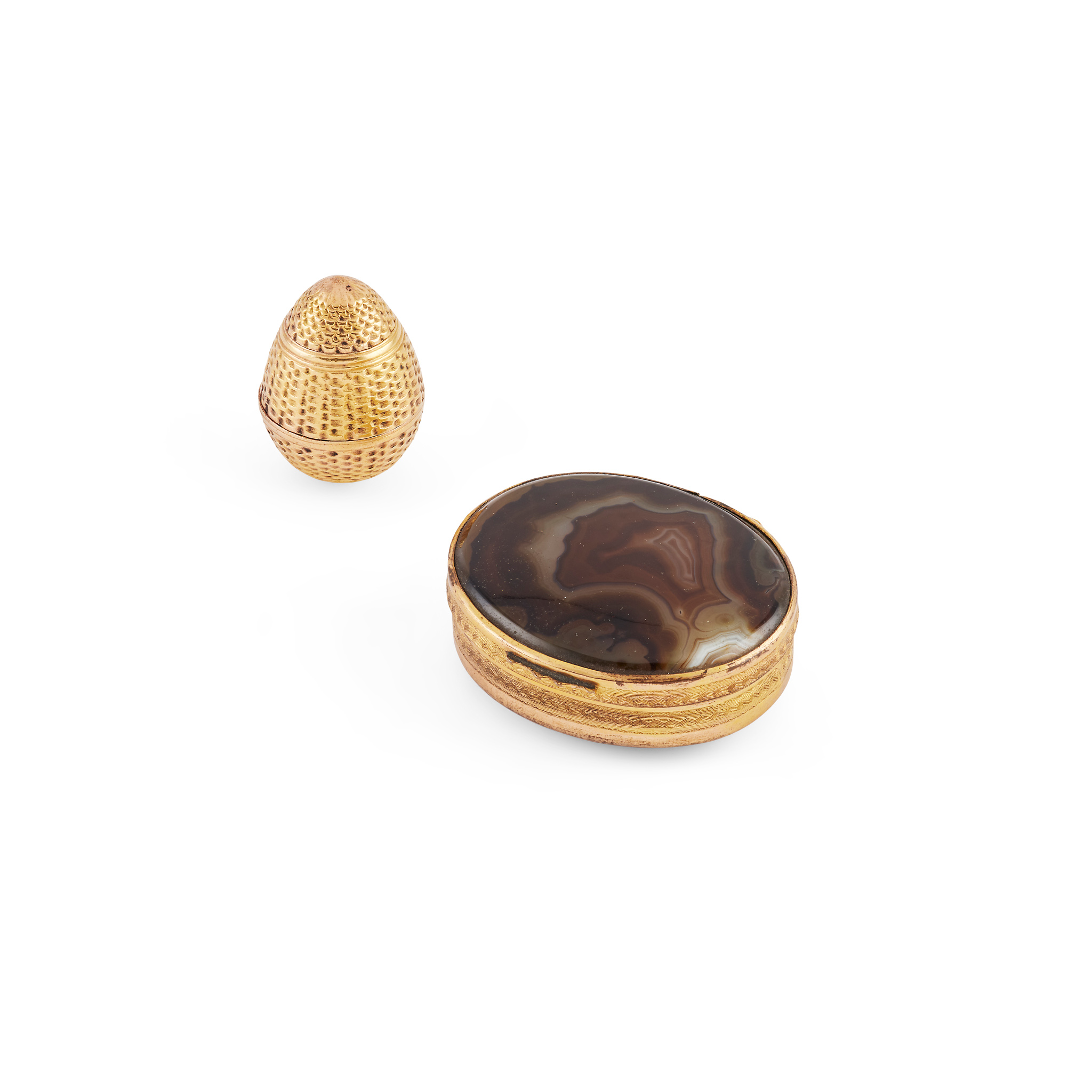 A 19TH CENTURY GILT-BRASS POMANDER