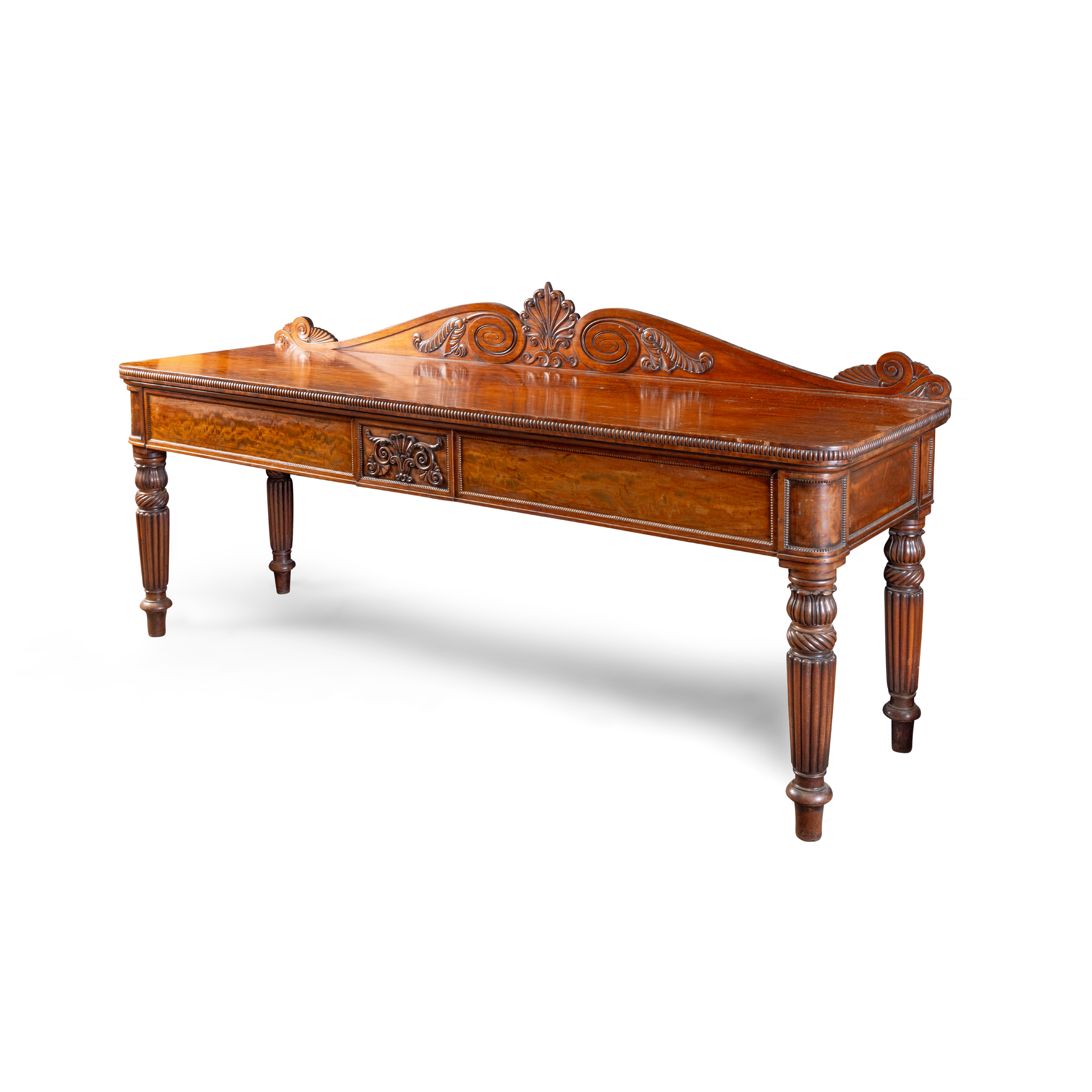 A WILLIAM IV MAHOGANY SERVING TABLE