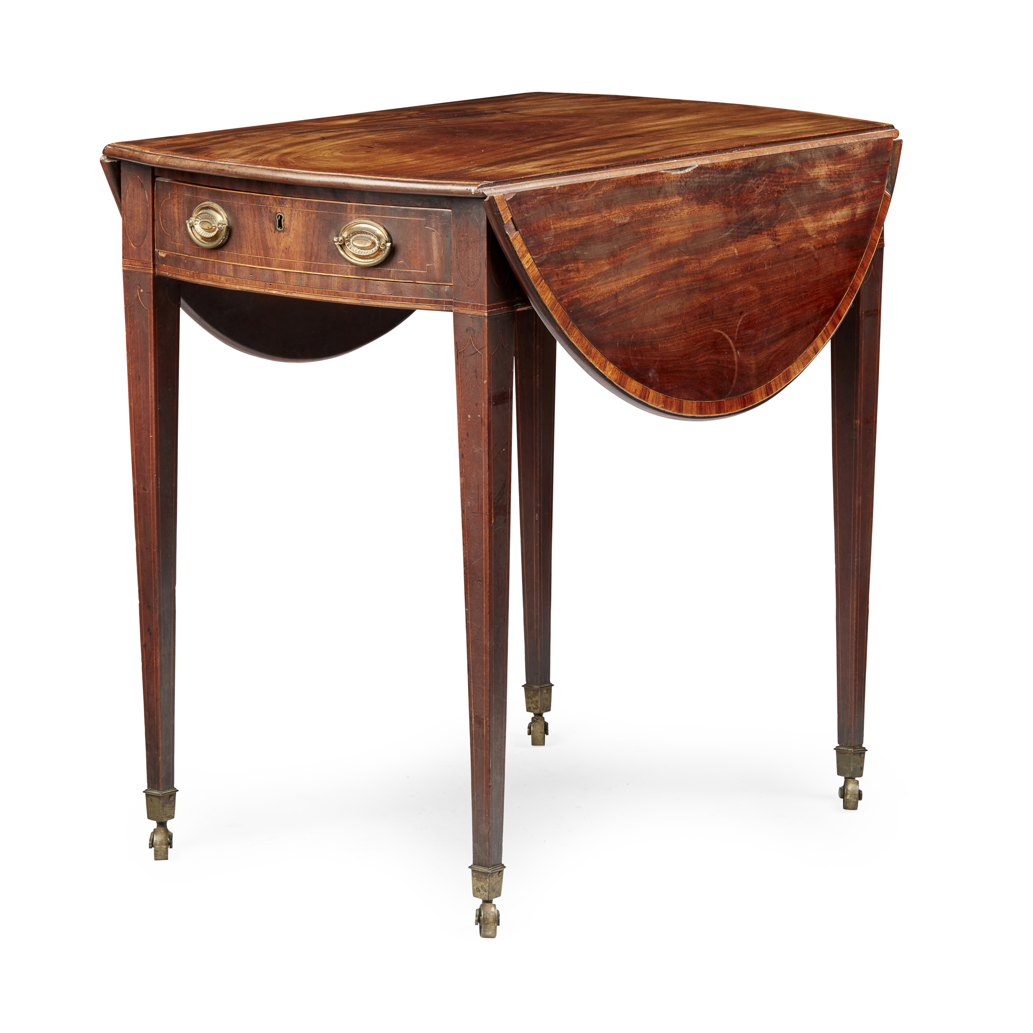 LATE GEORGE III MAHOGANY PEMBROKE TABLE