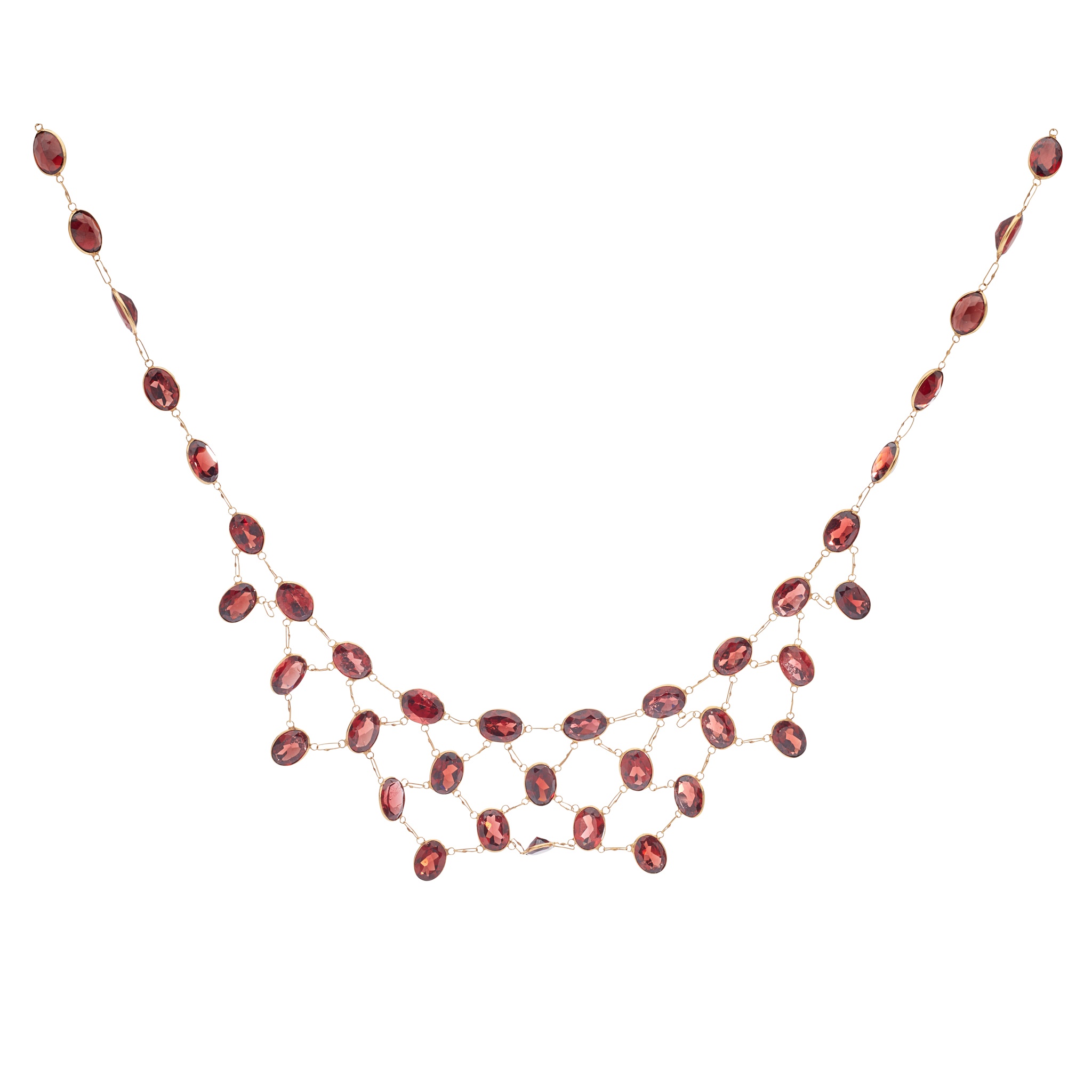 A garnet necklace