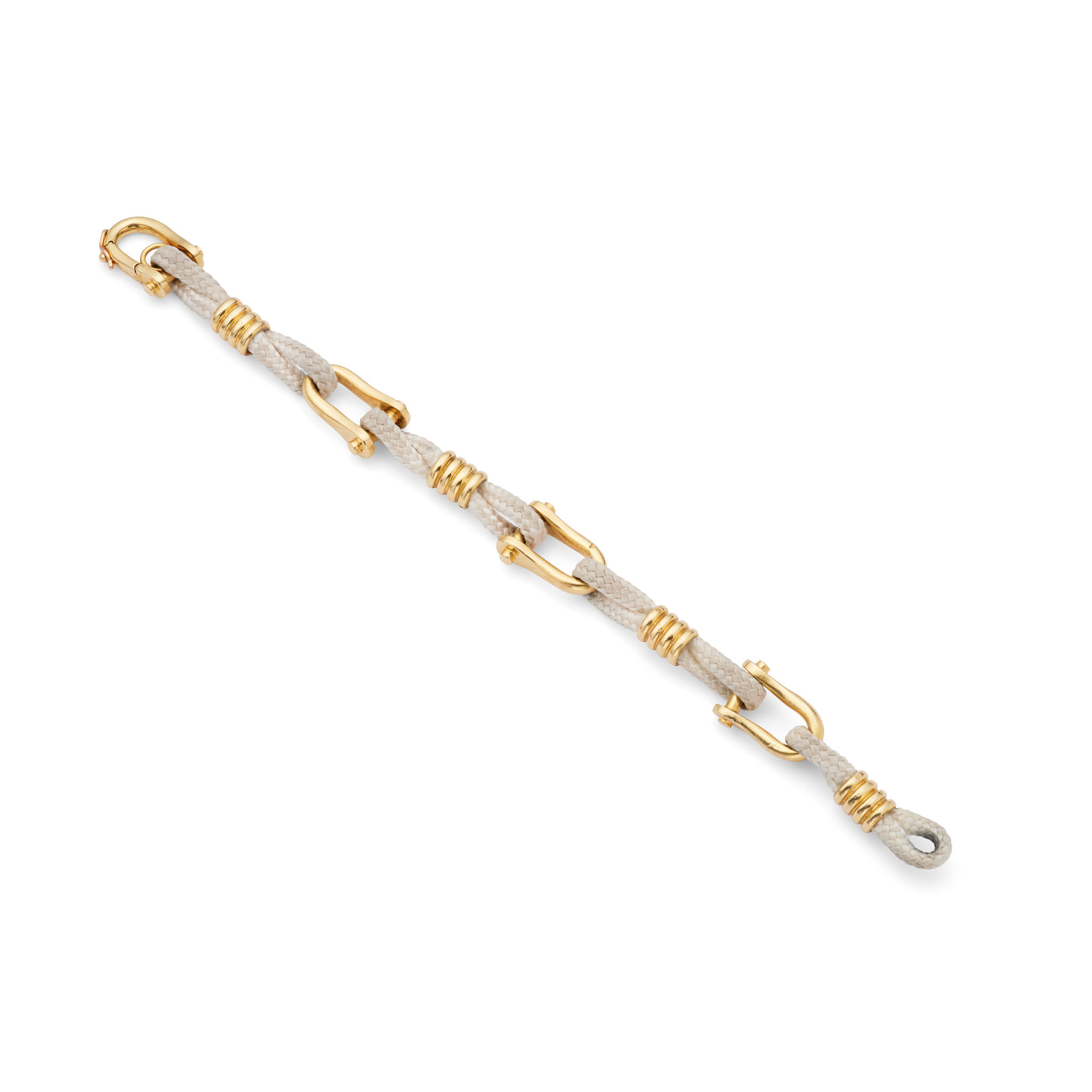 Boucheron: A cord and shackle bracelet