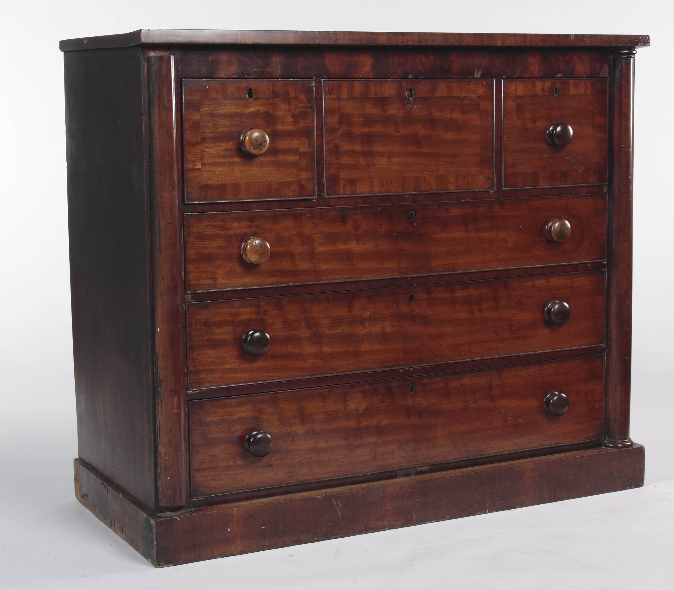 A 19th century mahogany Scotch chest