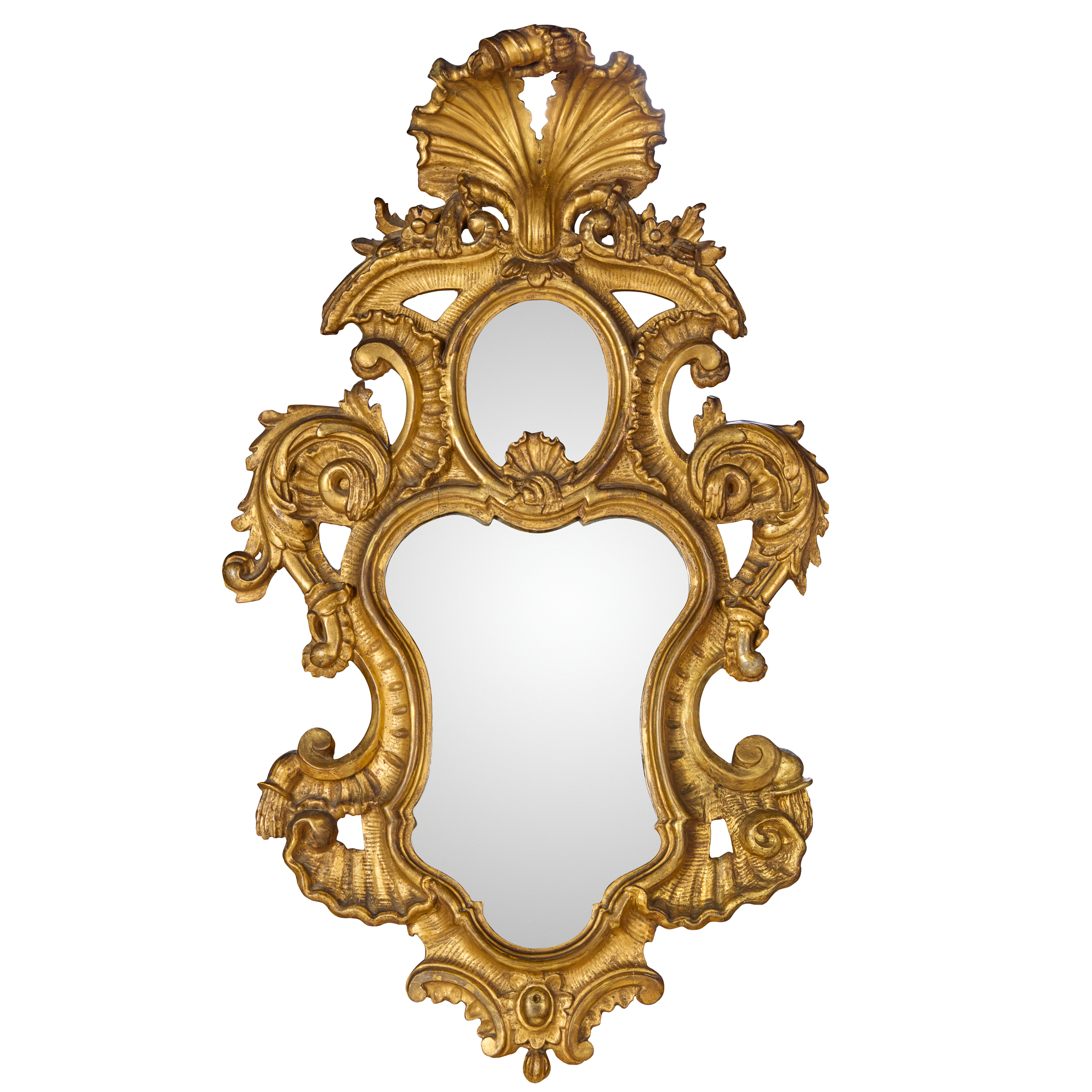 ITALIAN ROCOCO GILTWOOD MIRROR