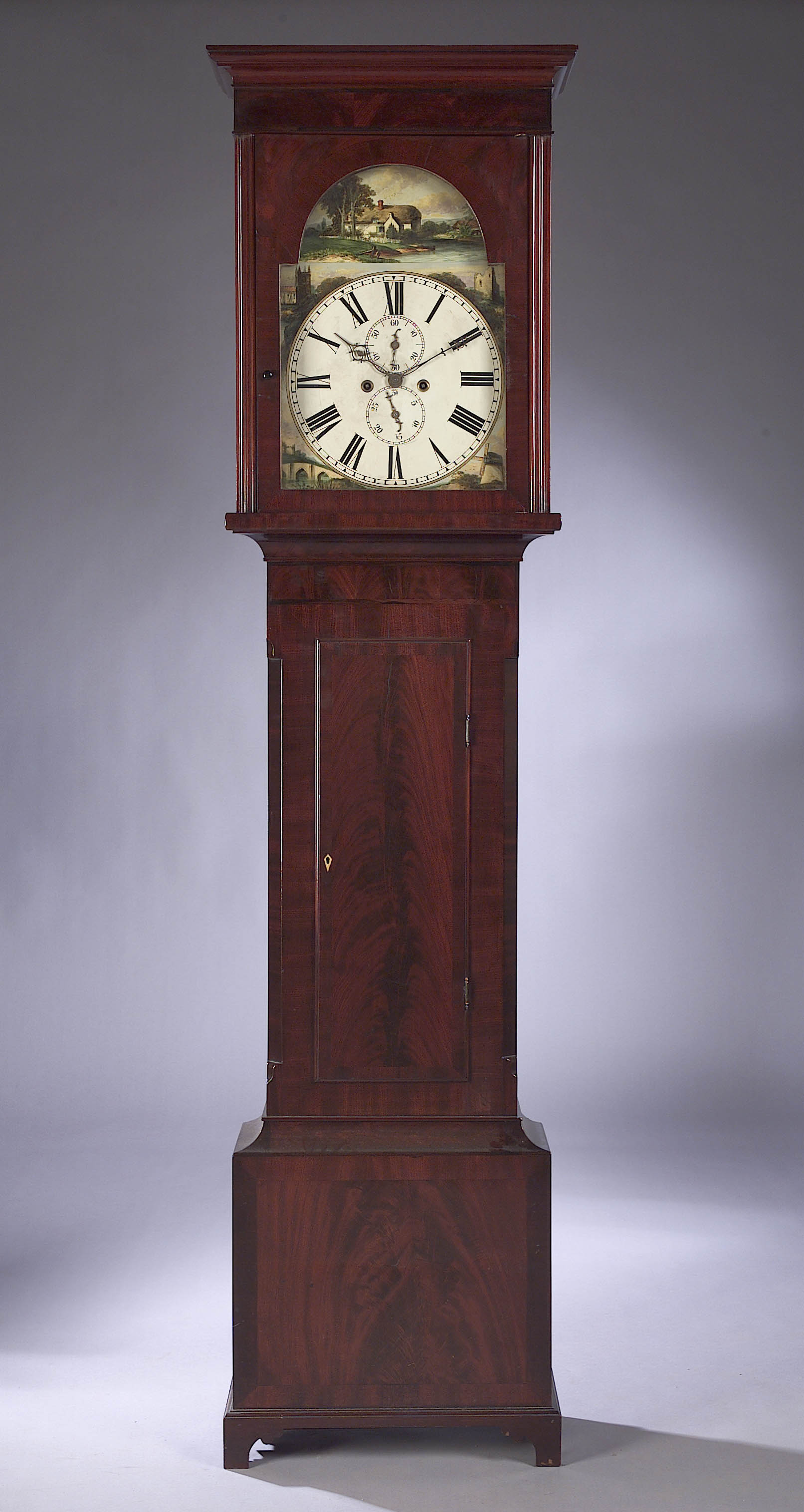 A 19th century mahogany 8-day longcase clock